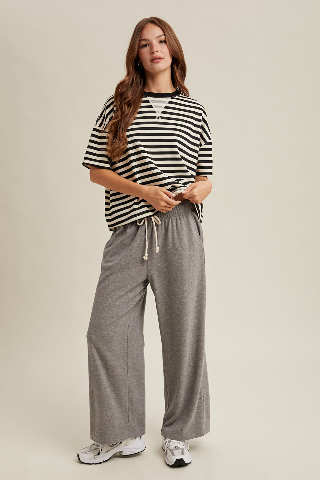 Brooke Striped Terry Top