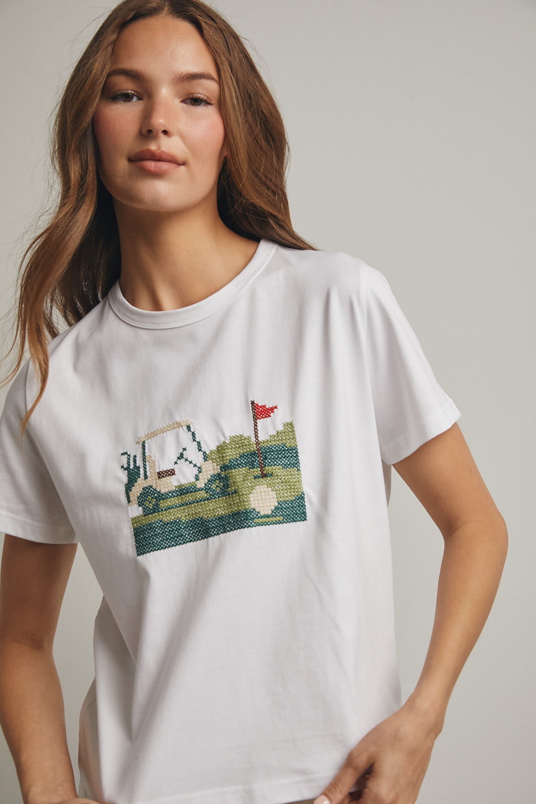 Fairway Embroidered Golfcart Tee