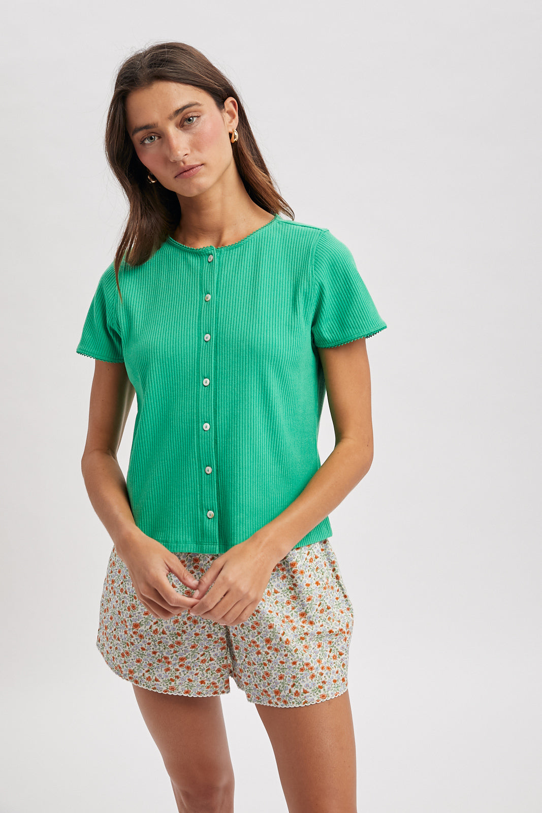 Eden Green Knit Top