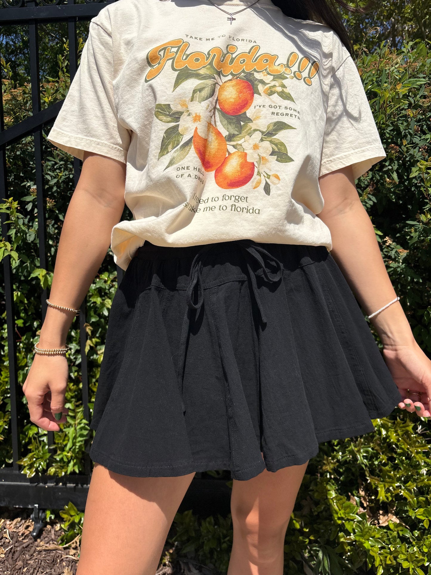 Gracie Black Skort