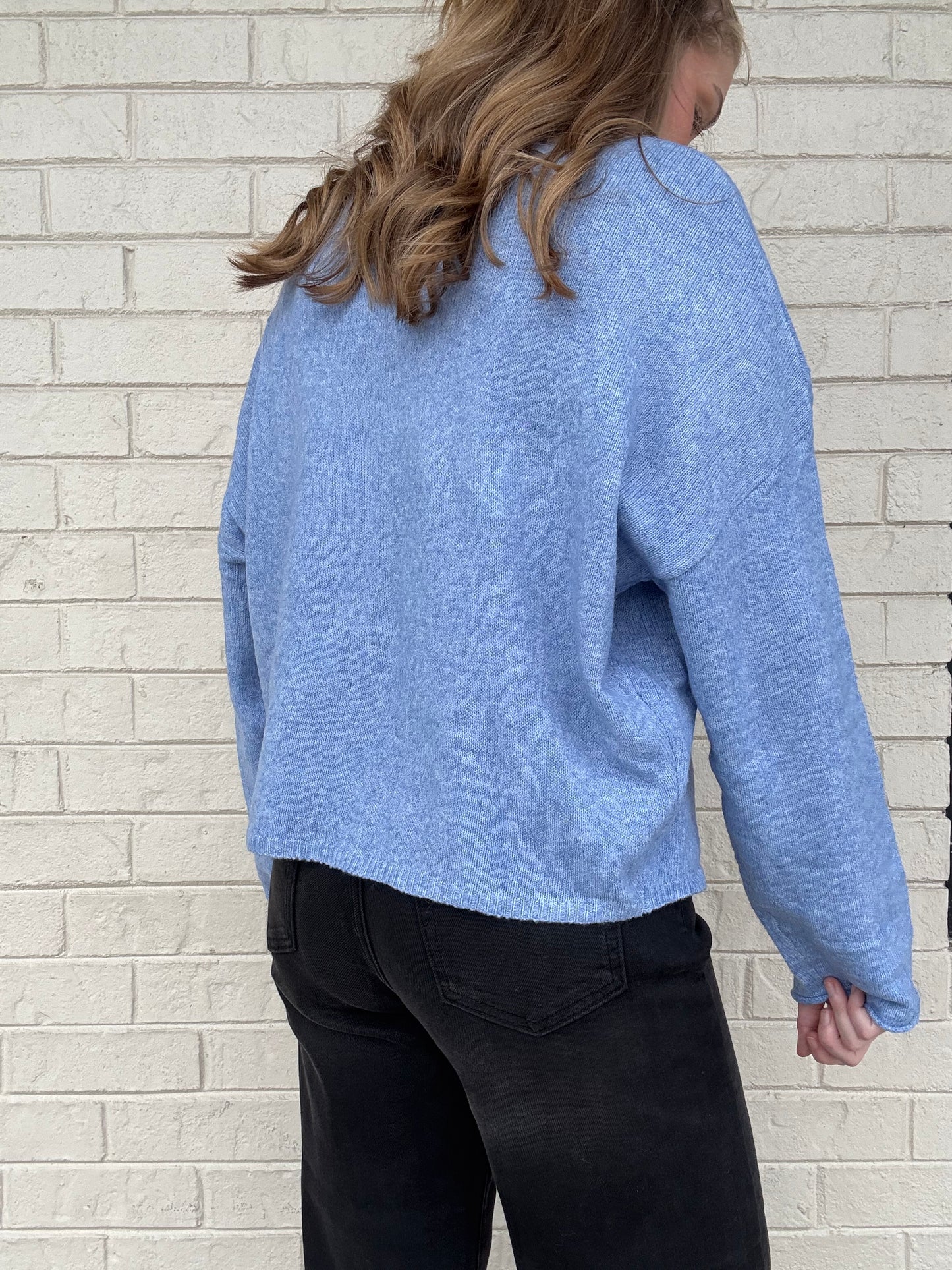 Dusty Blue Piper Cardigan