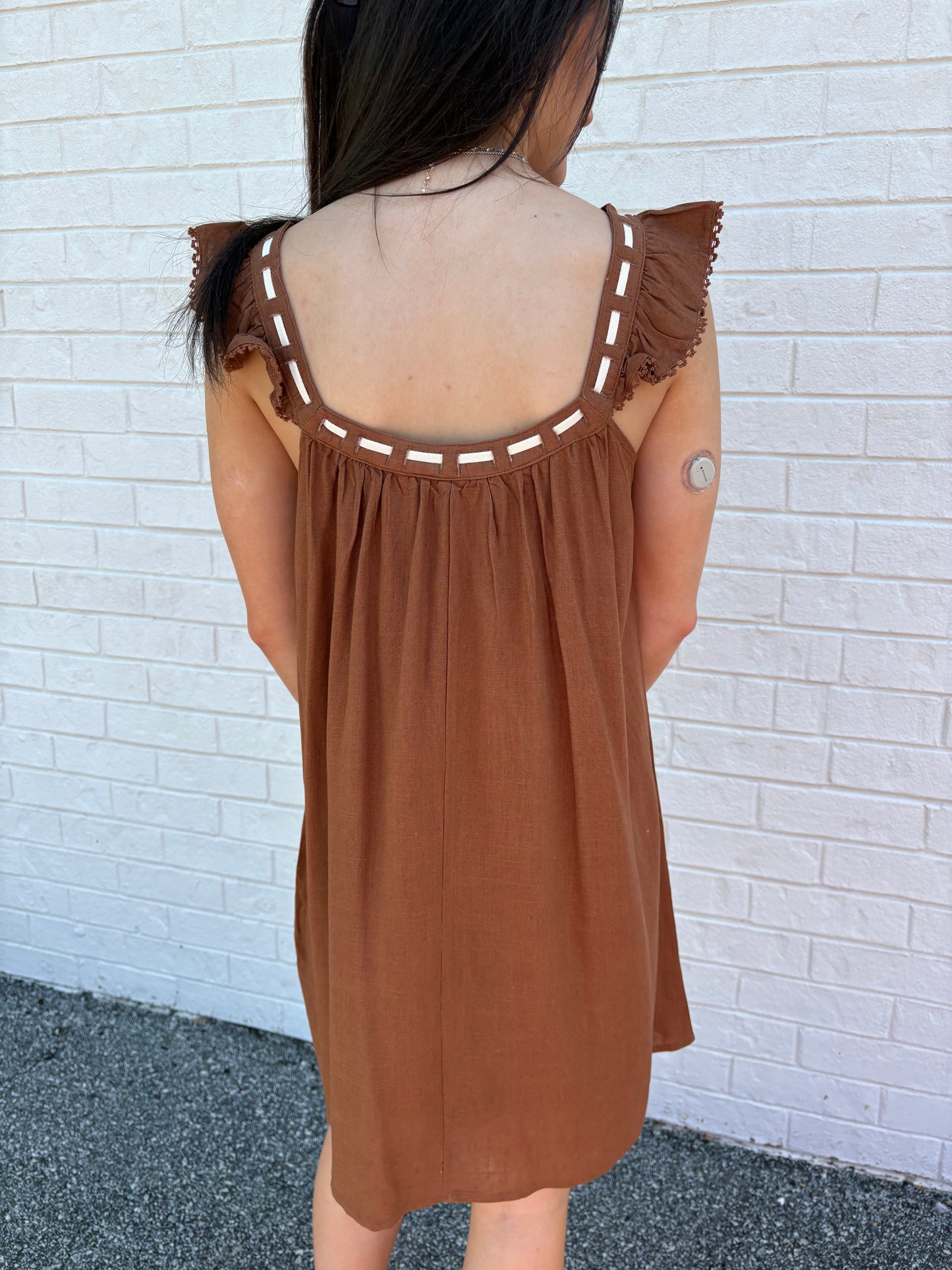 Roxy Mocha Mini Dress