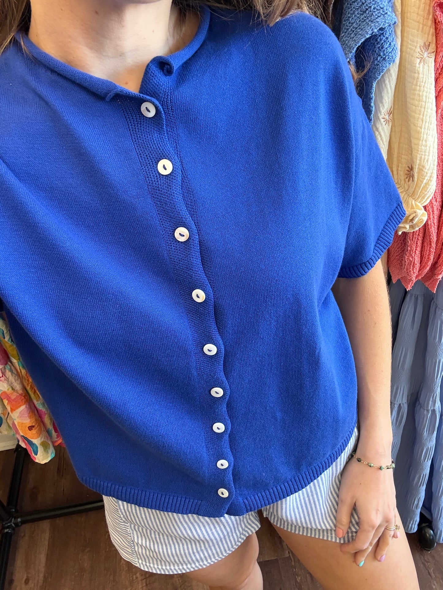 Logan Cobalt Blue Cardigan
