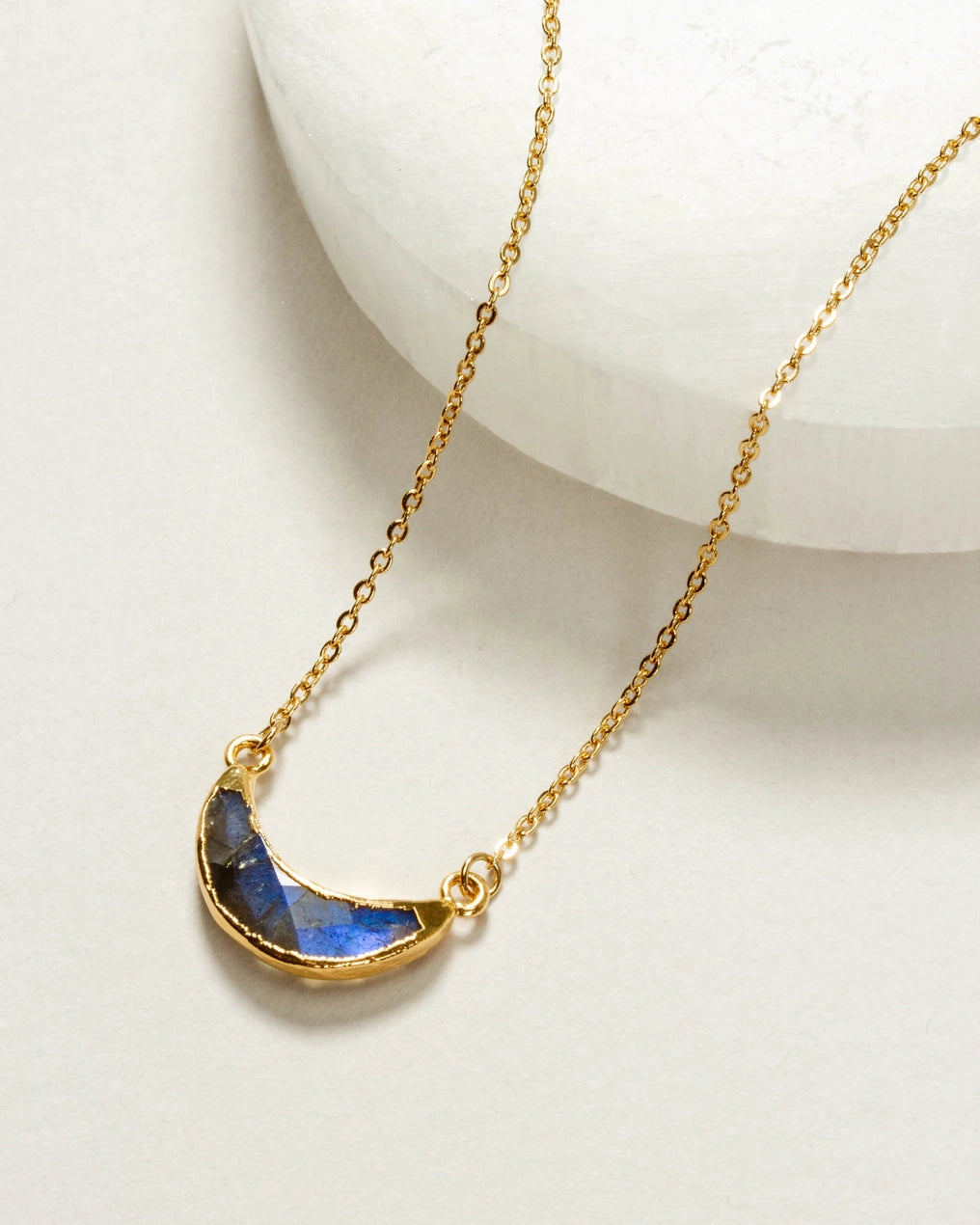 14K Eclipse Gemstone Necklace