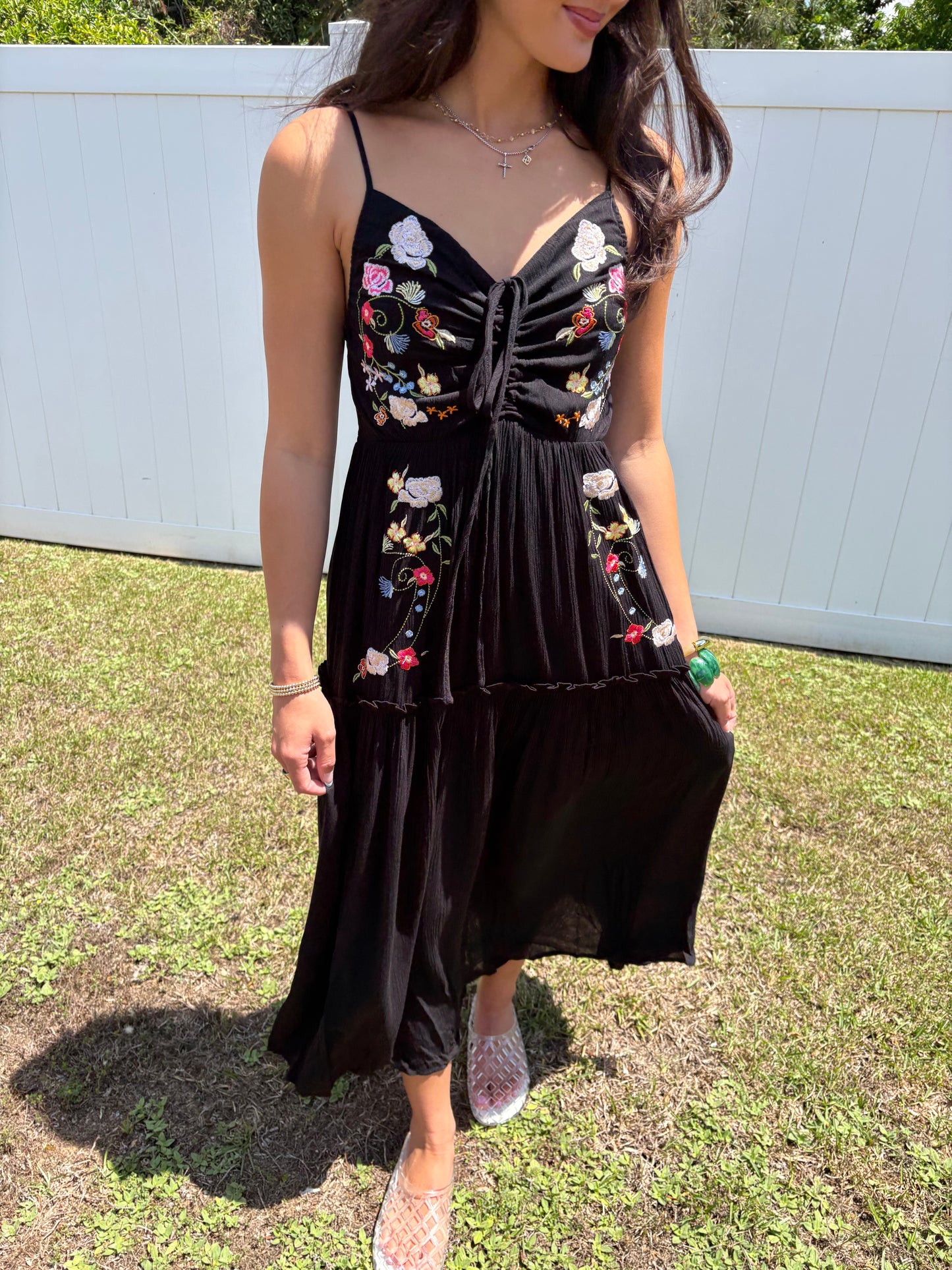 Free Spirit Embroidered Midi Dress