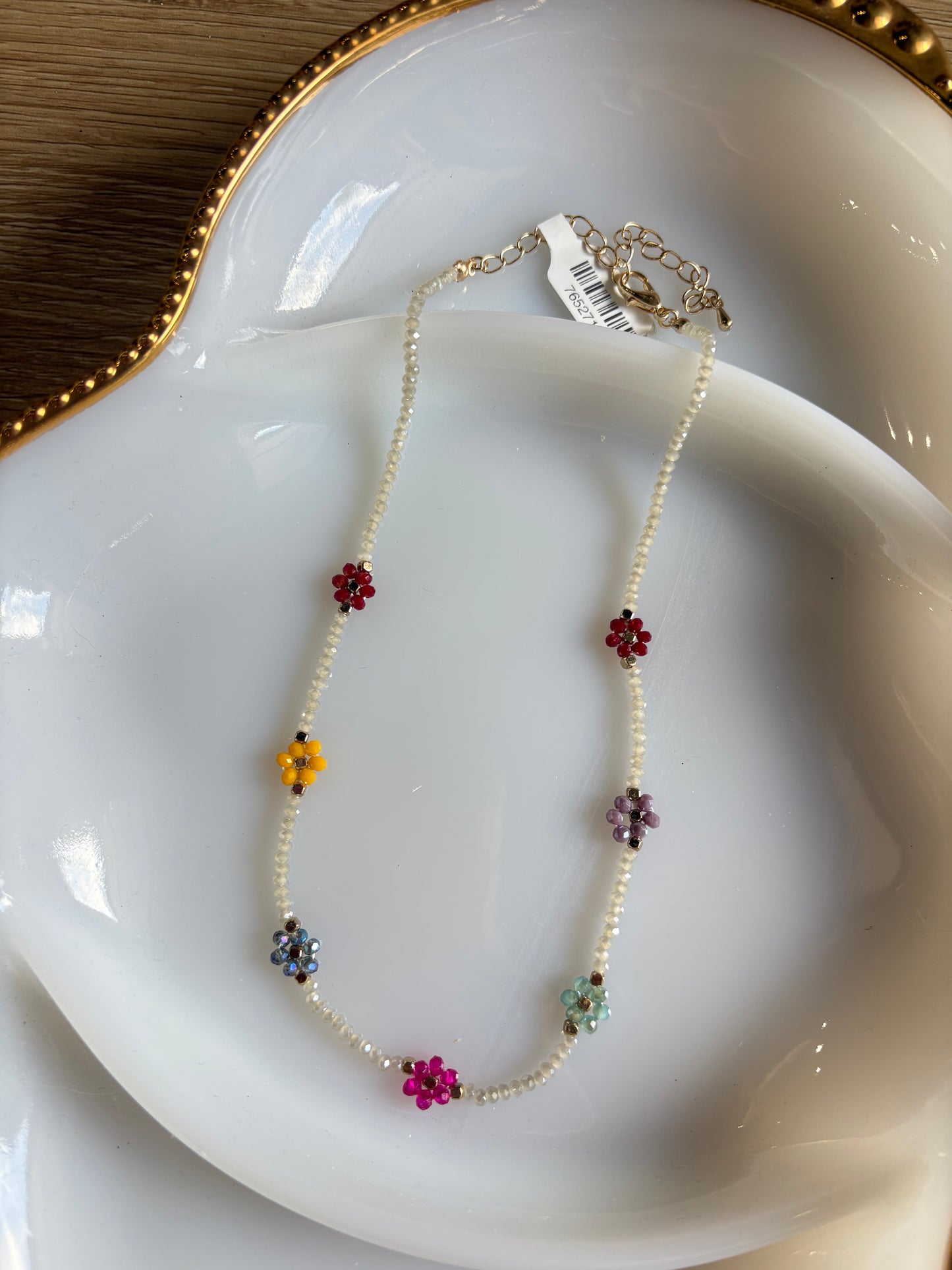 Floral Seed Bead Necklaces