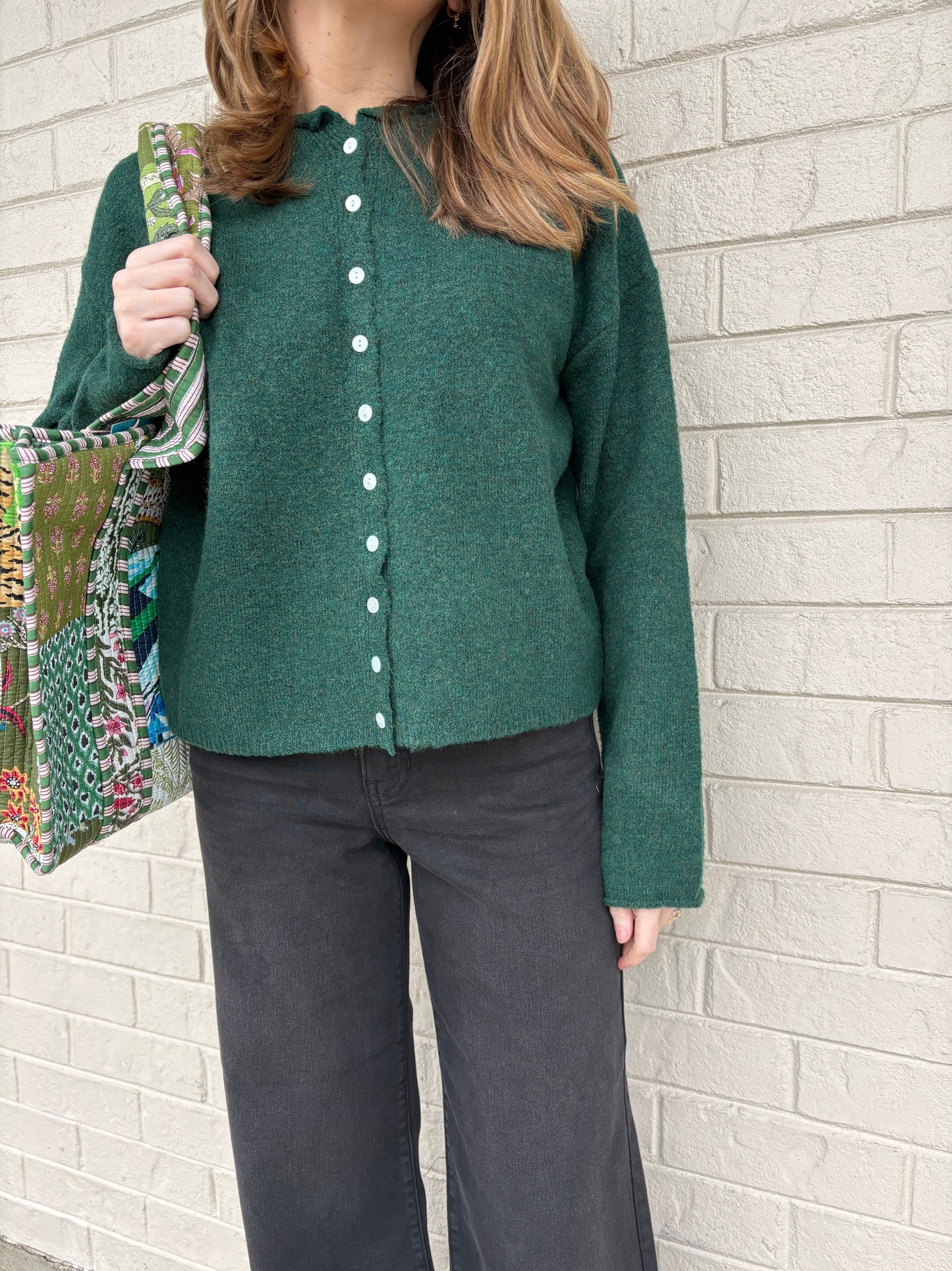 Jacie Hunter Green Cardigan