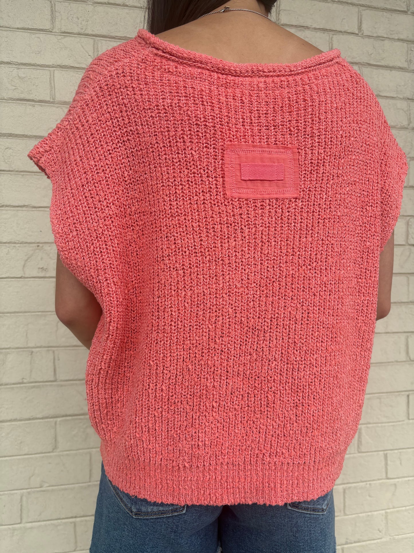 Benny Coral Sweater Top