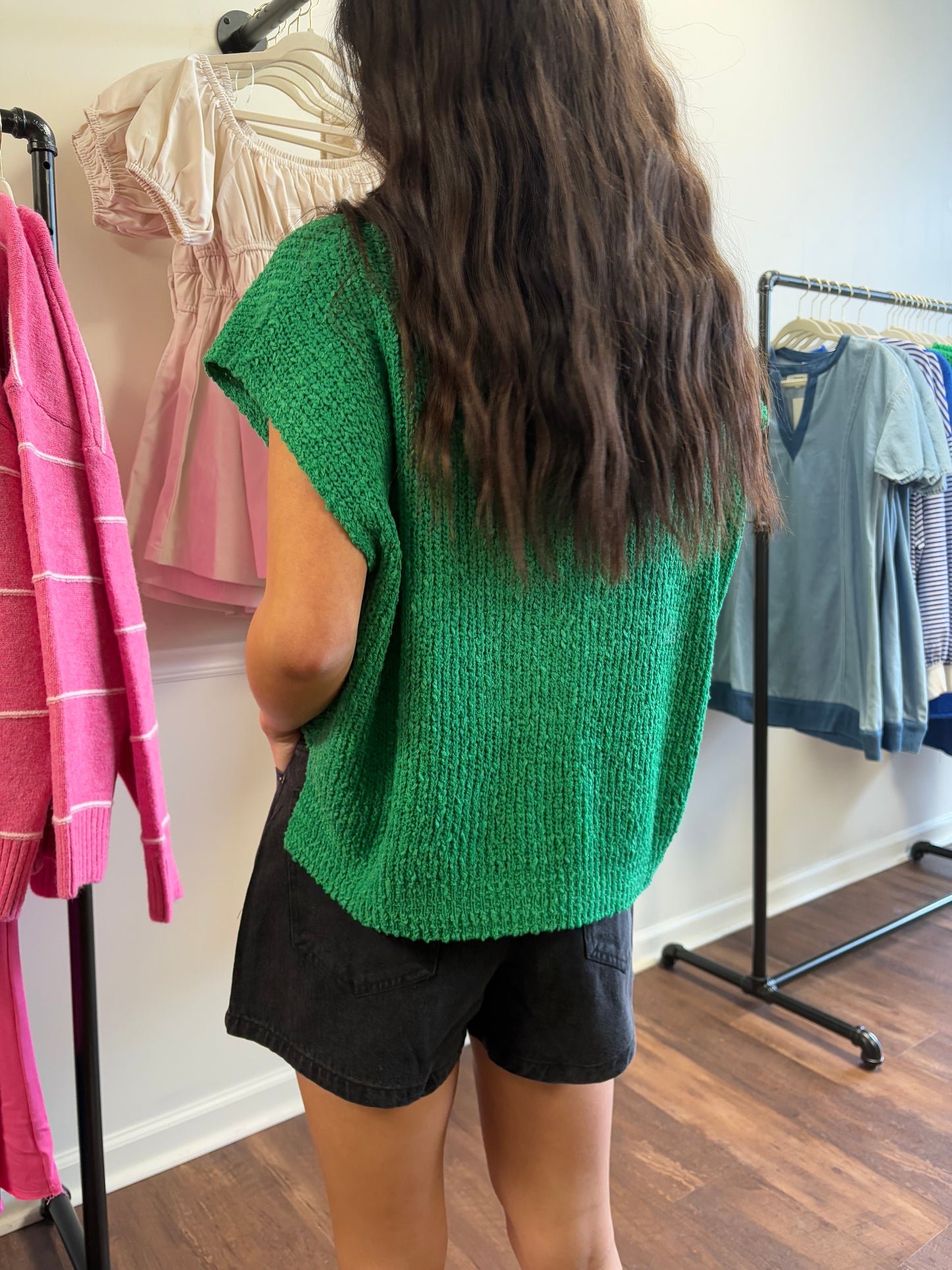 Elisa Black Denim Skort