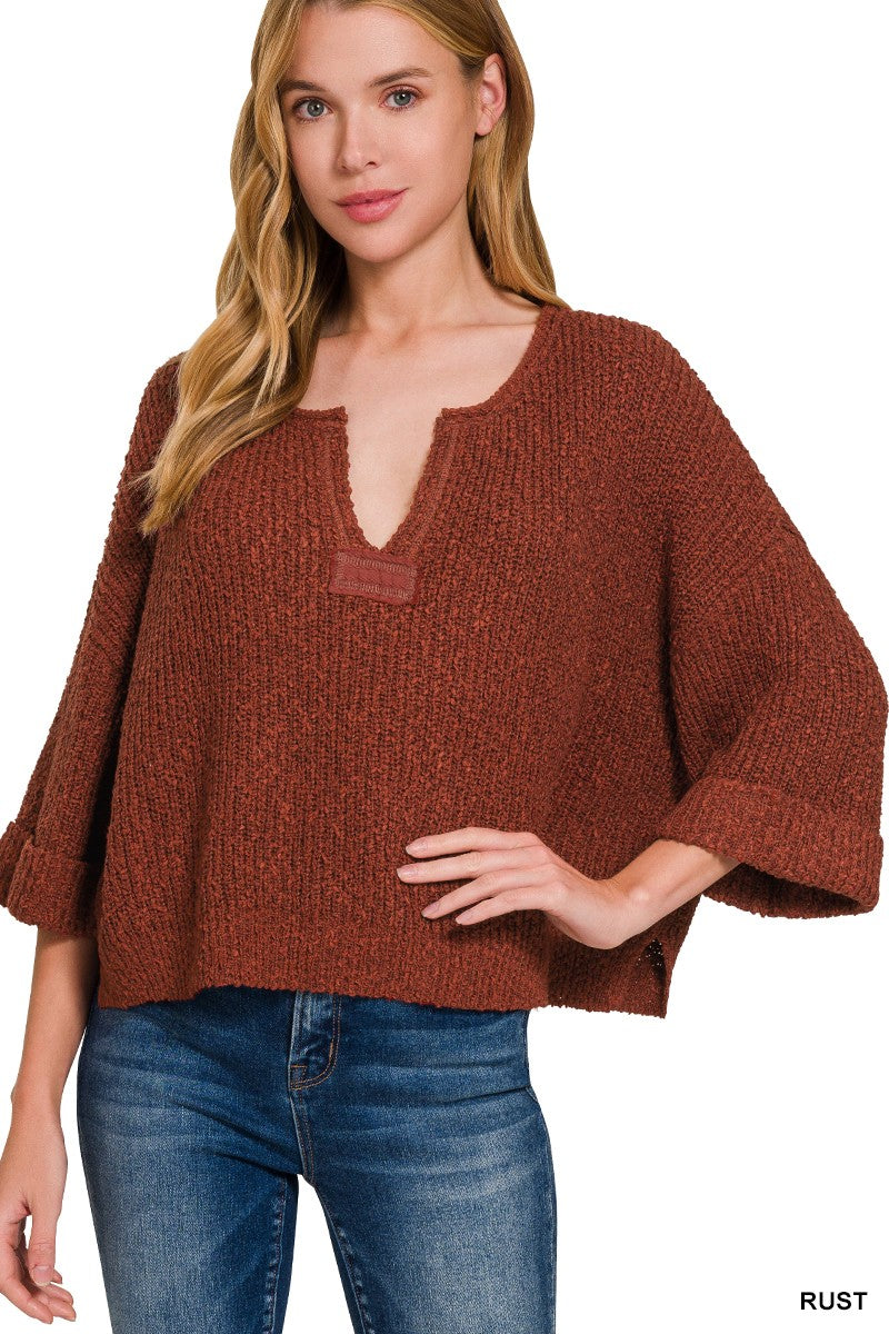 Wren Rust Sweater Top