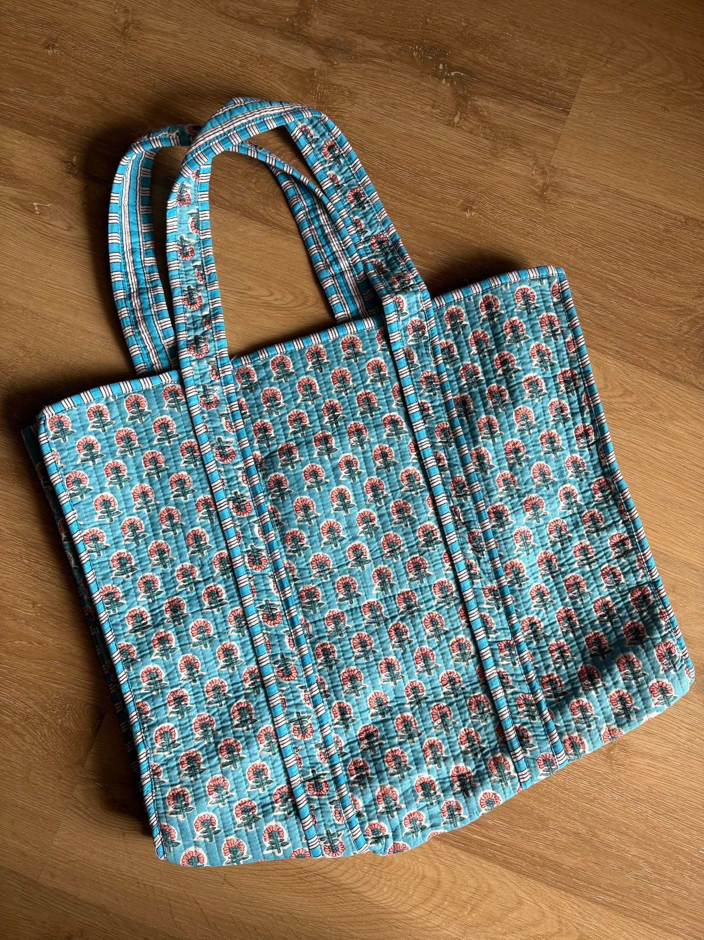 Large Floral Quilted Totes