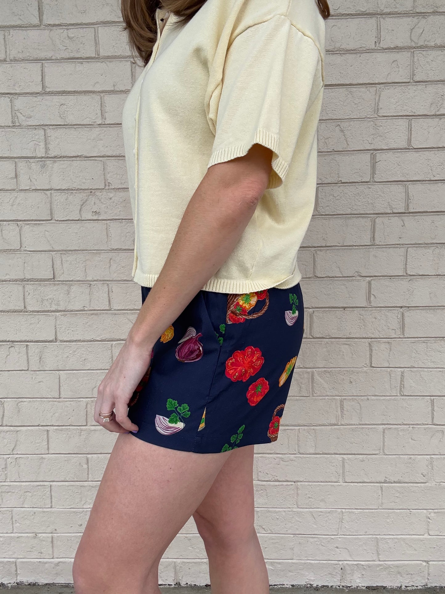 Grocery Print Shorts