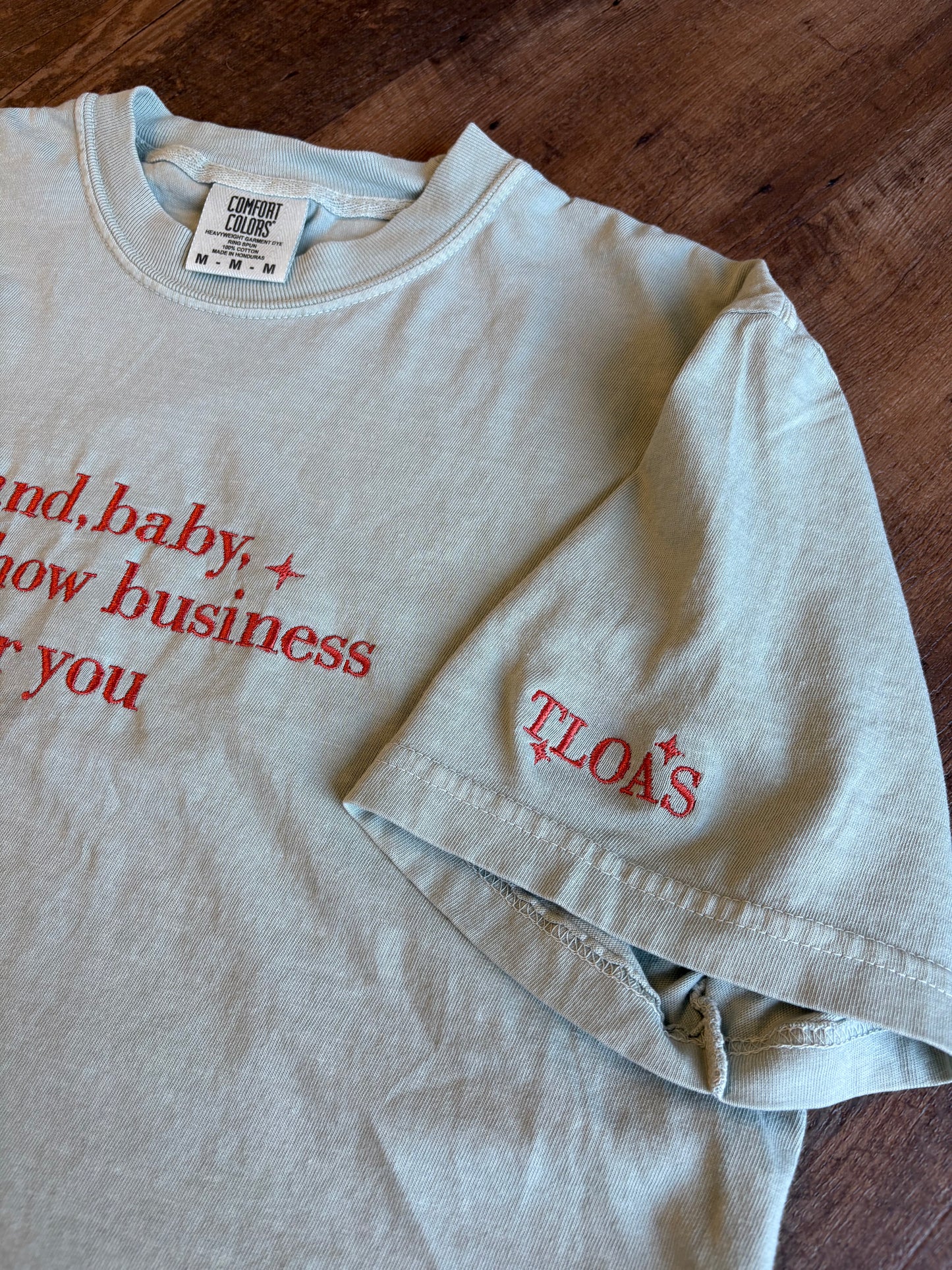 Show Business Bay Embroidered Tee
