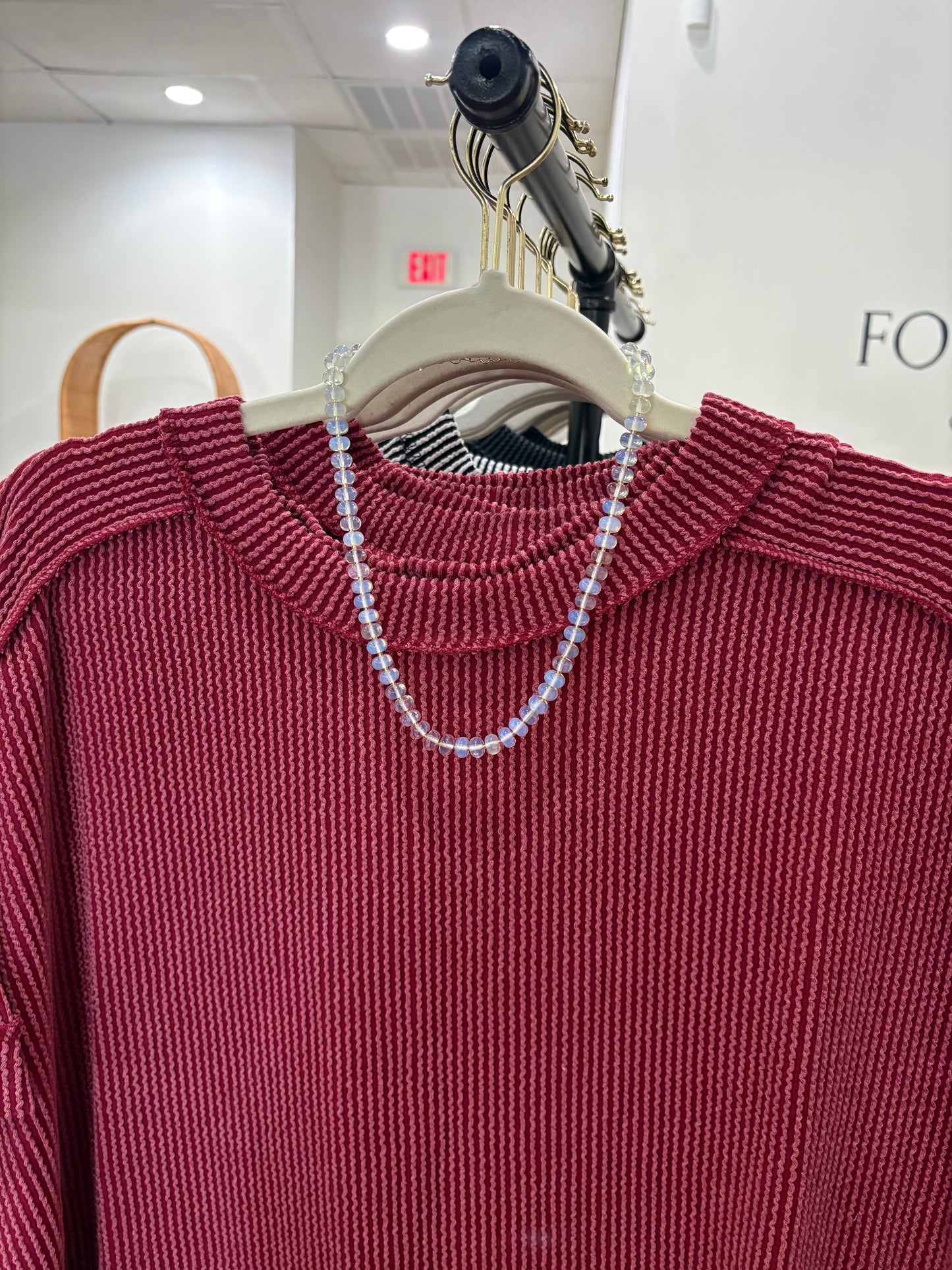 Moonstone Beaded Necklace