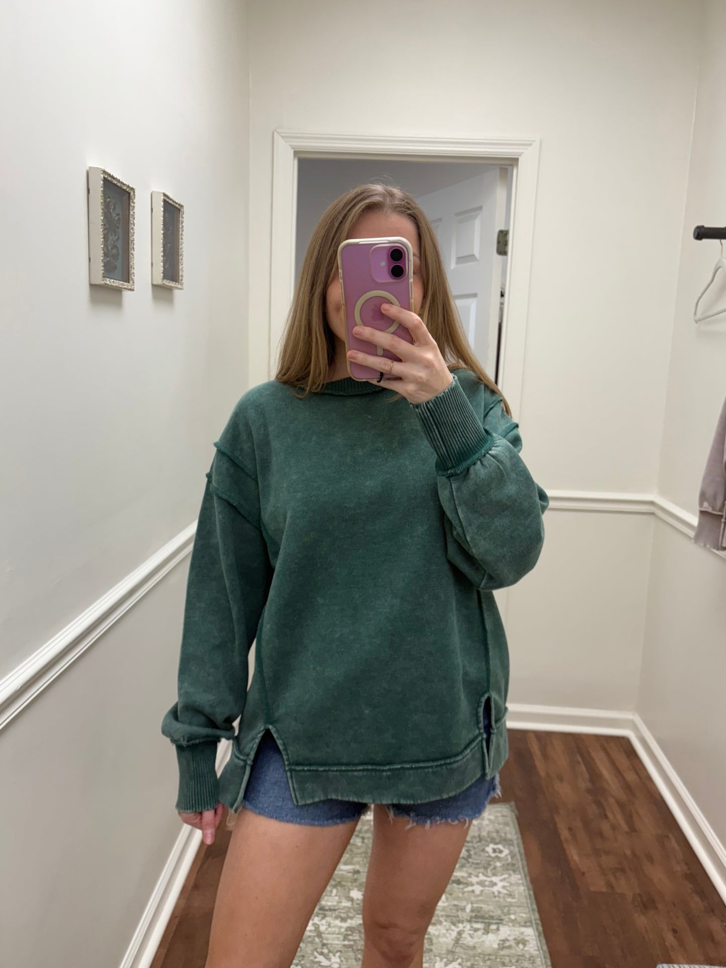 Cait Dark Green Pullover