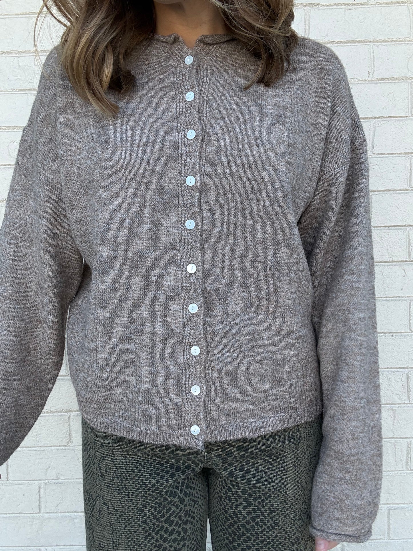 Jacie Mocha Cardigan