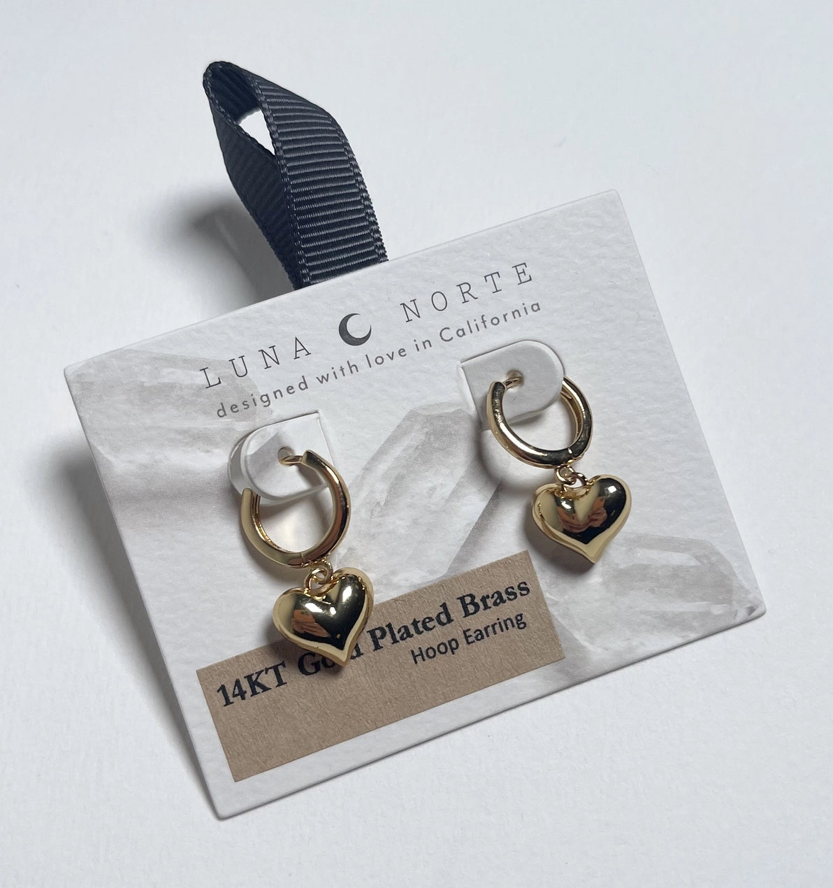 Heart Huggie Hoop Earring