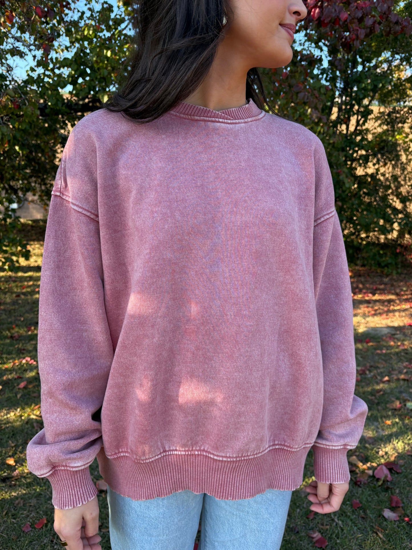 Nina Rose Washed Pullover