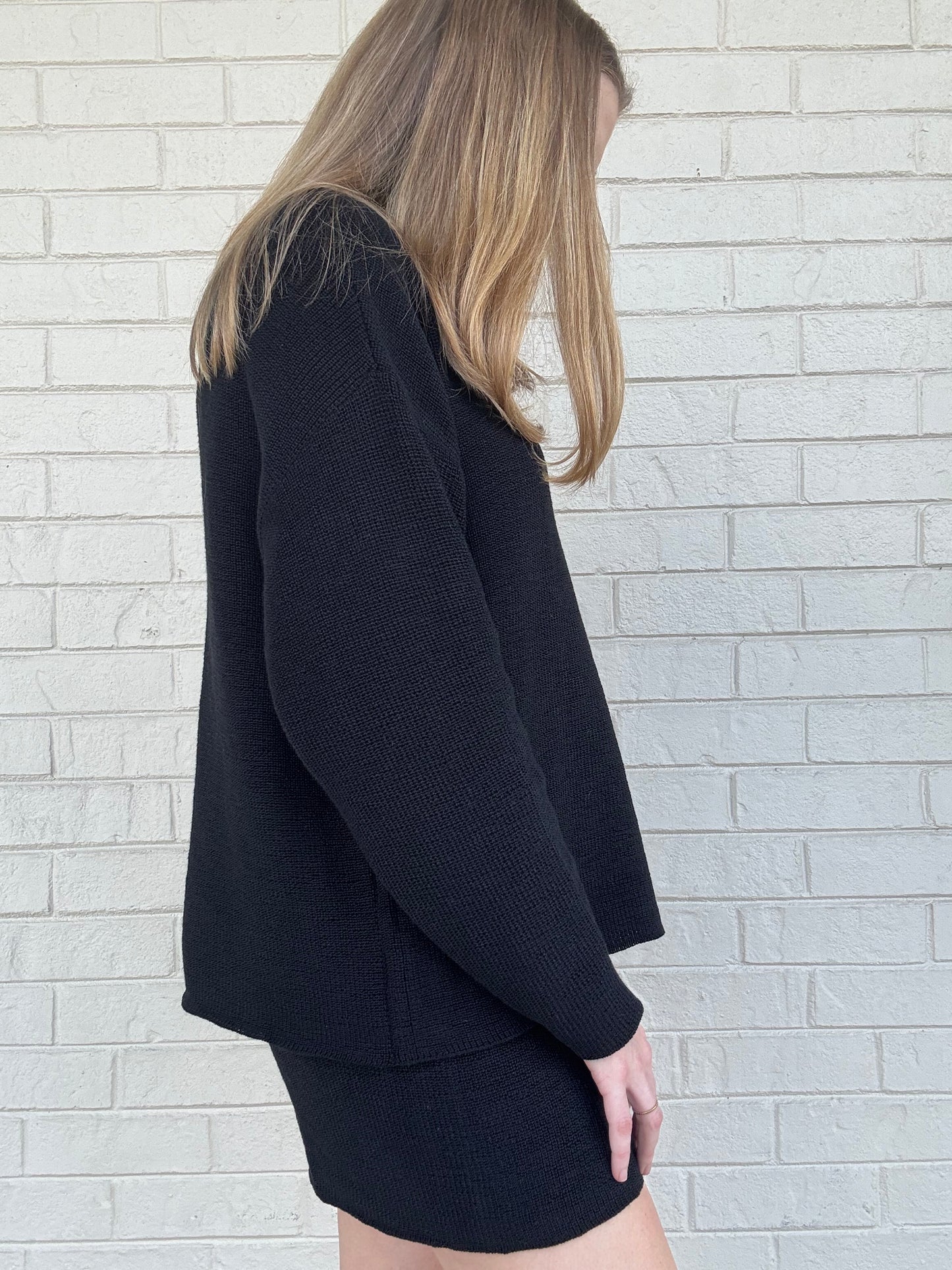 Kayla Black Sweater Matching Set