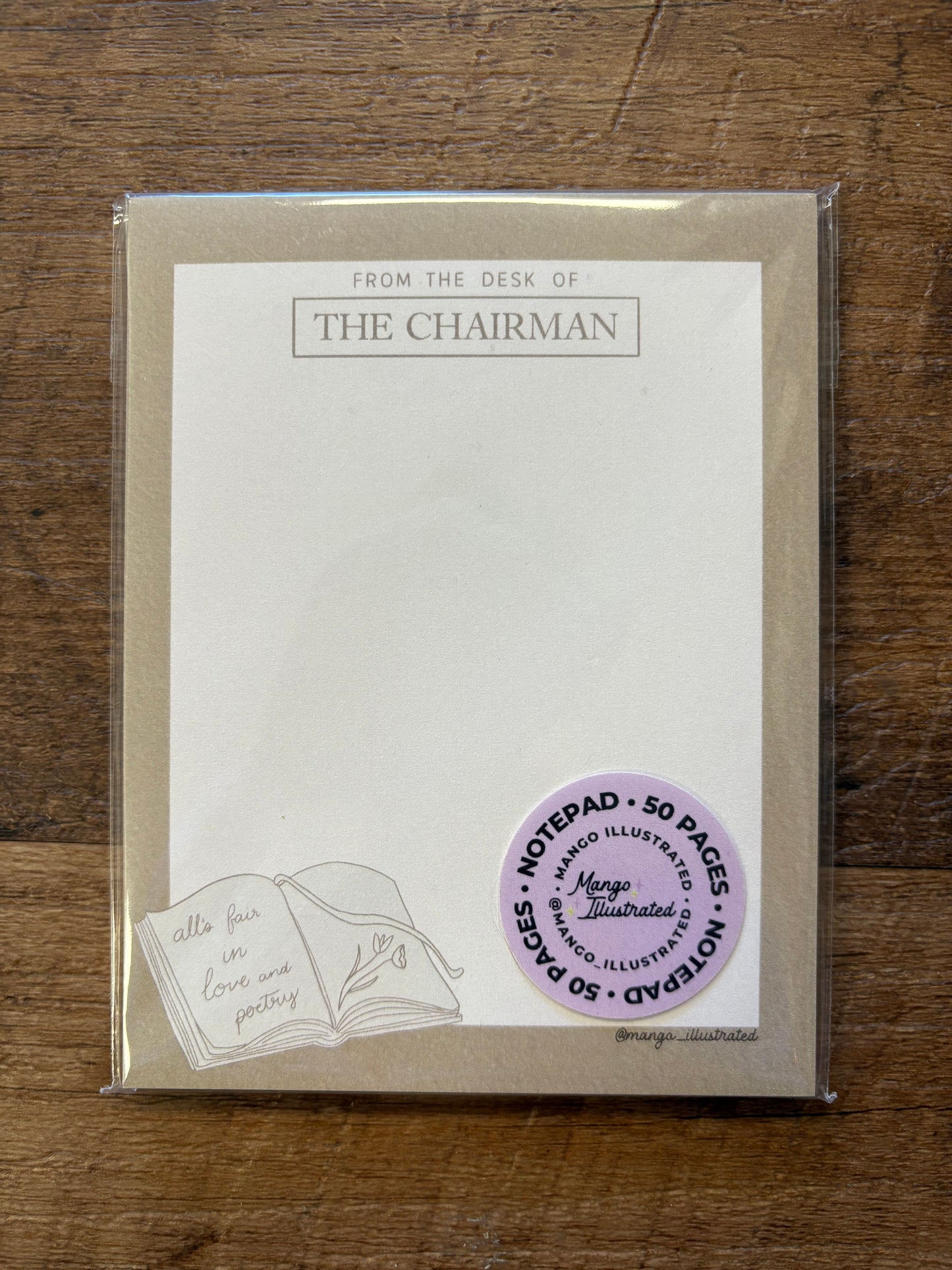 Desk of Chairman Notepad