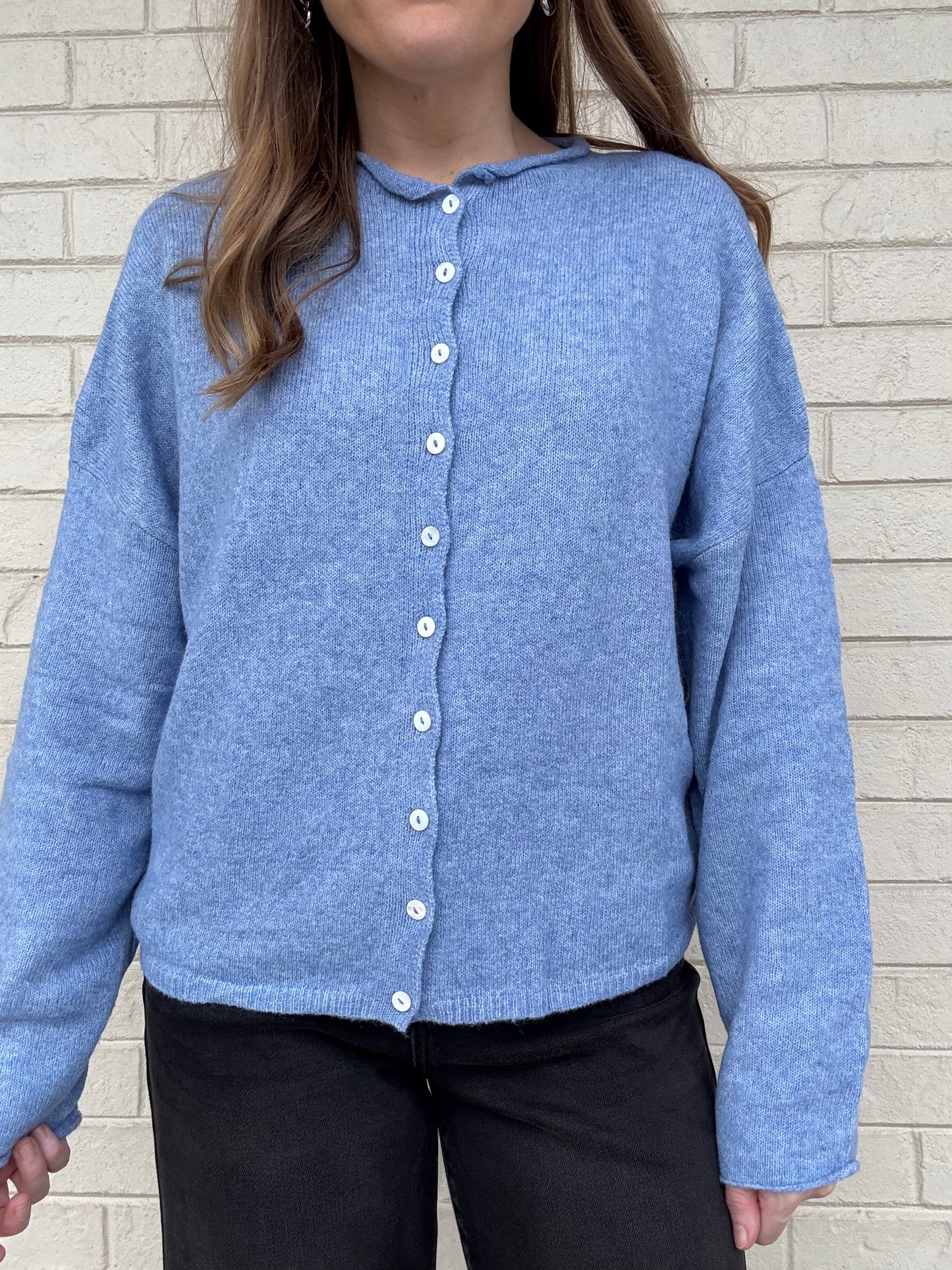 Dusty Blue Piper Cardigan