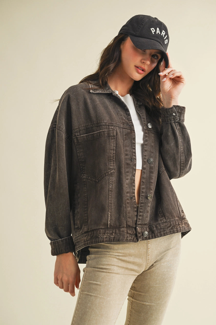 Espresso Denim Jacket