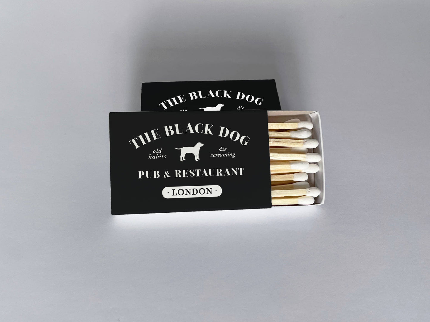 The Black Dog Matchbook