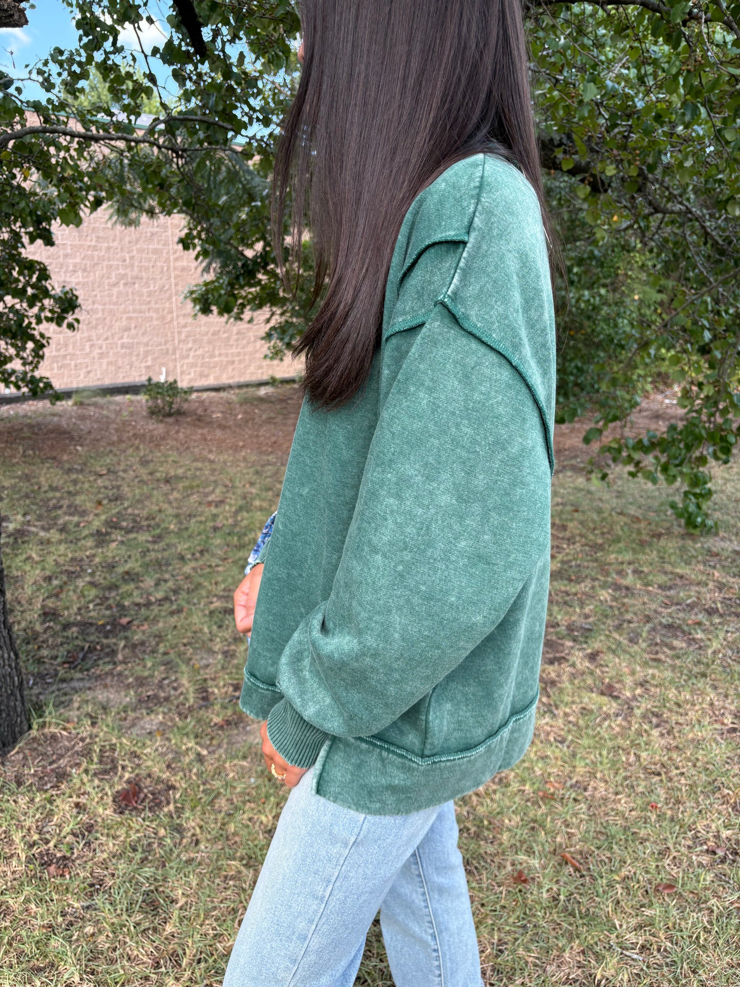 Cait Dark Green Pullover