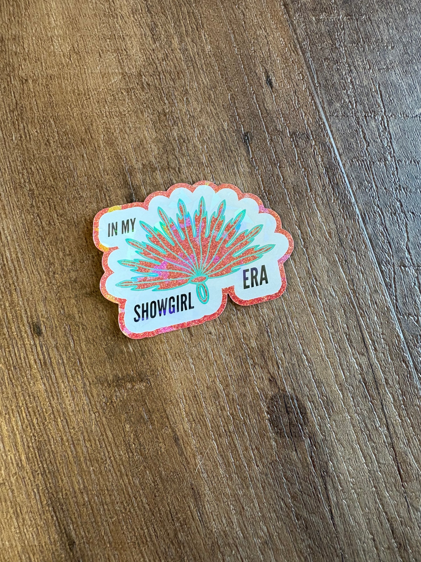 Showgirl Fan Sticker