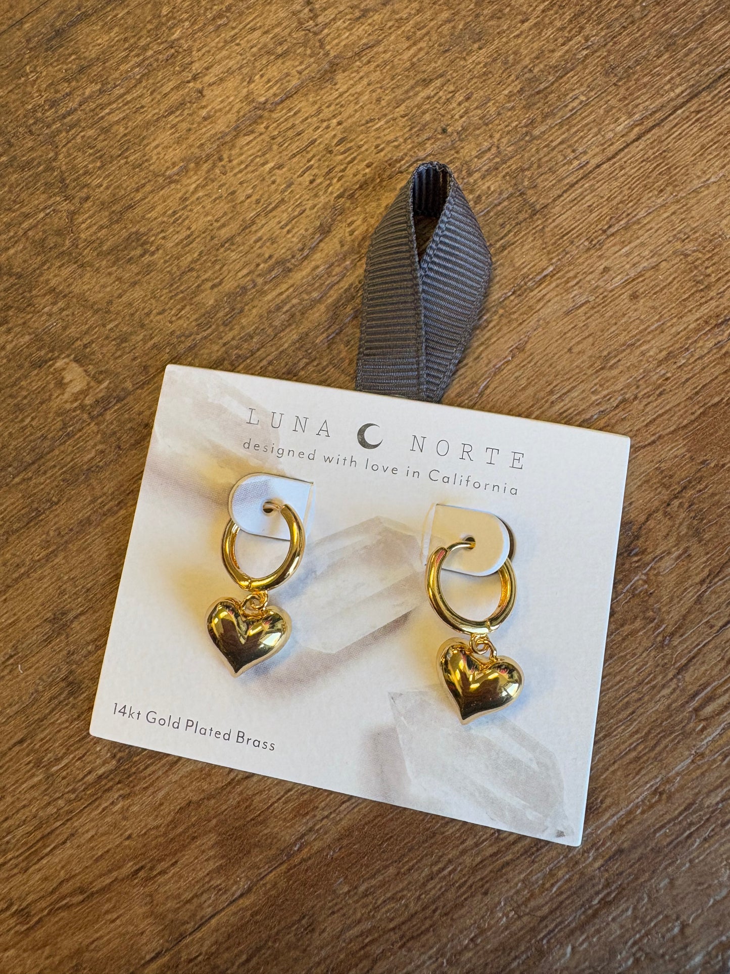 Heart Huggie Hoop Earring