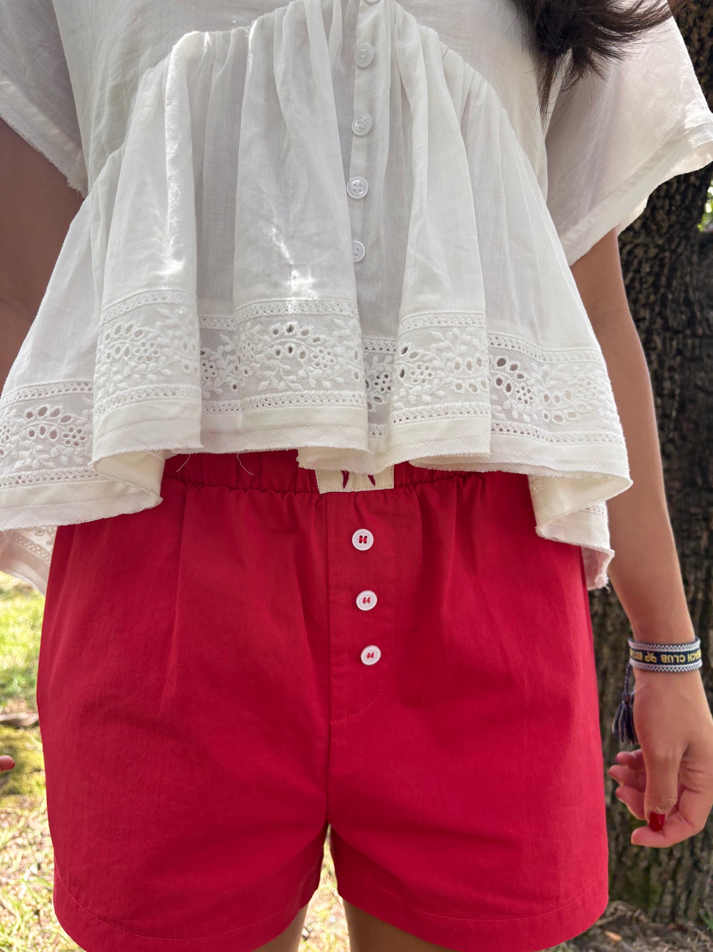 Kate Red Boxer Shorts