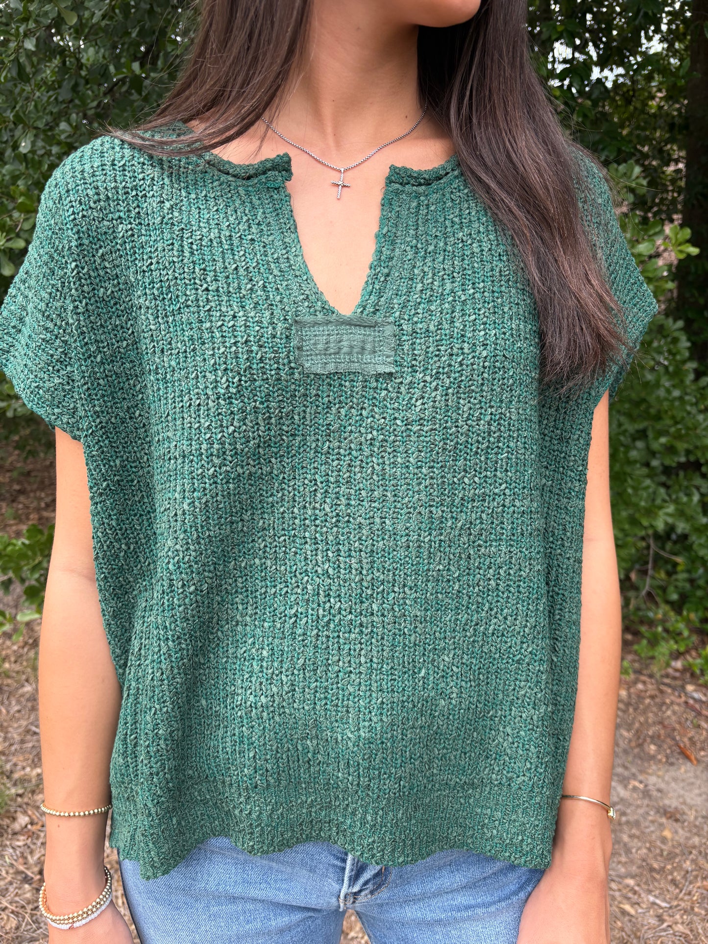 Jules Emerald Green Sweater Top
