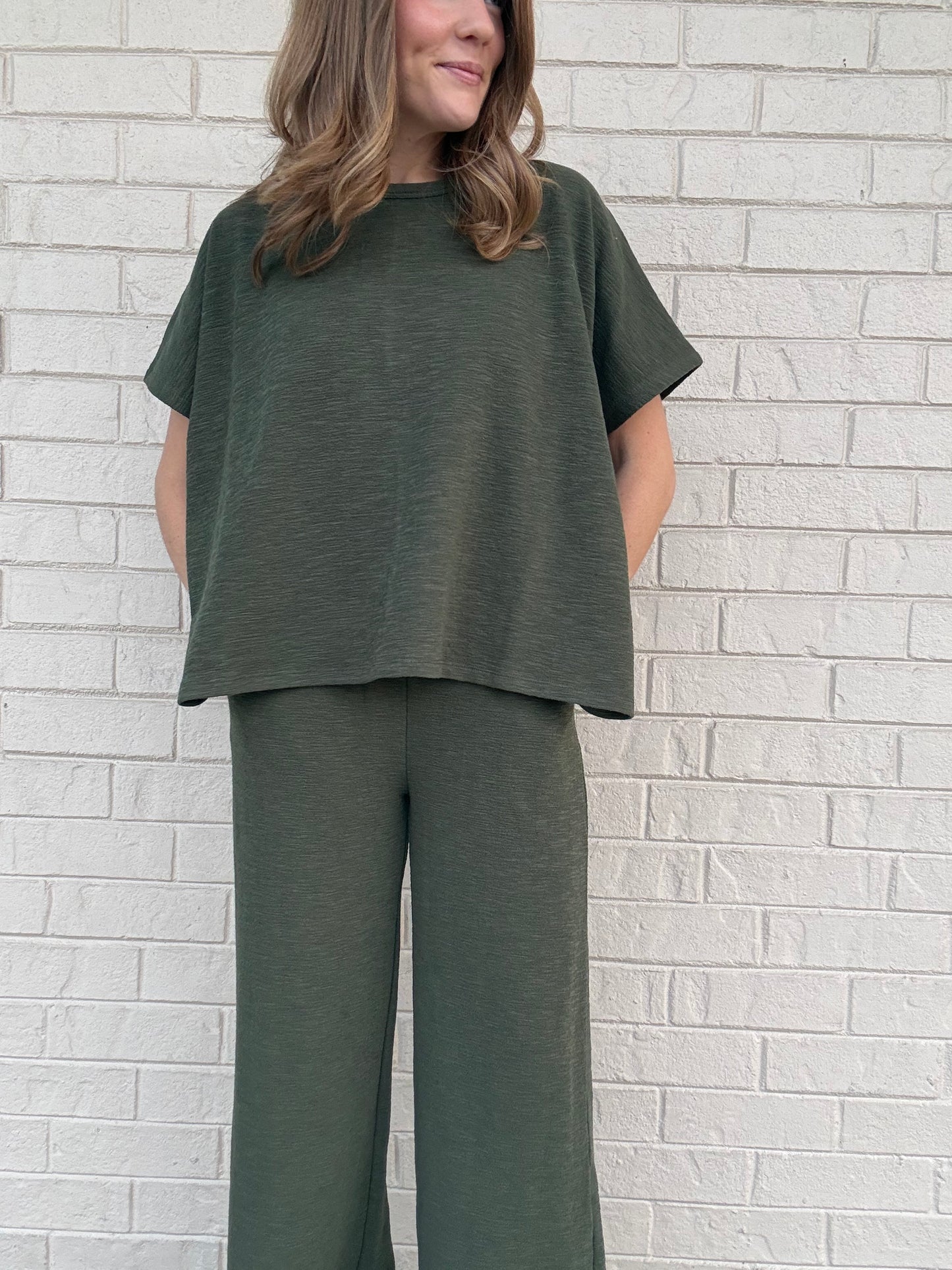 Georgie Olive Green Matching Set