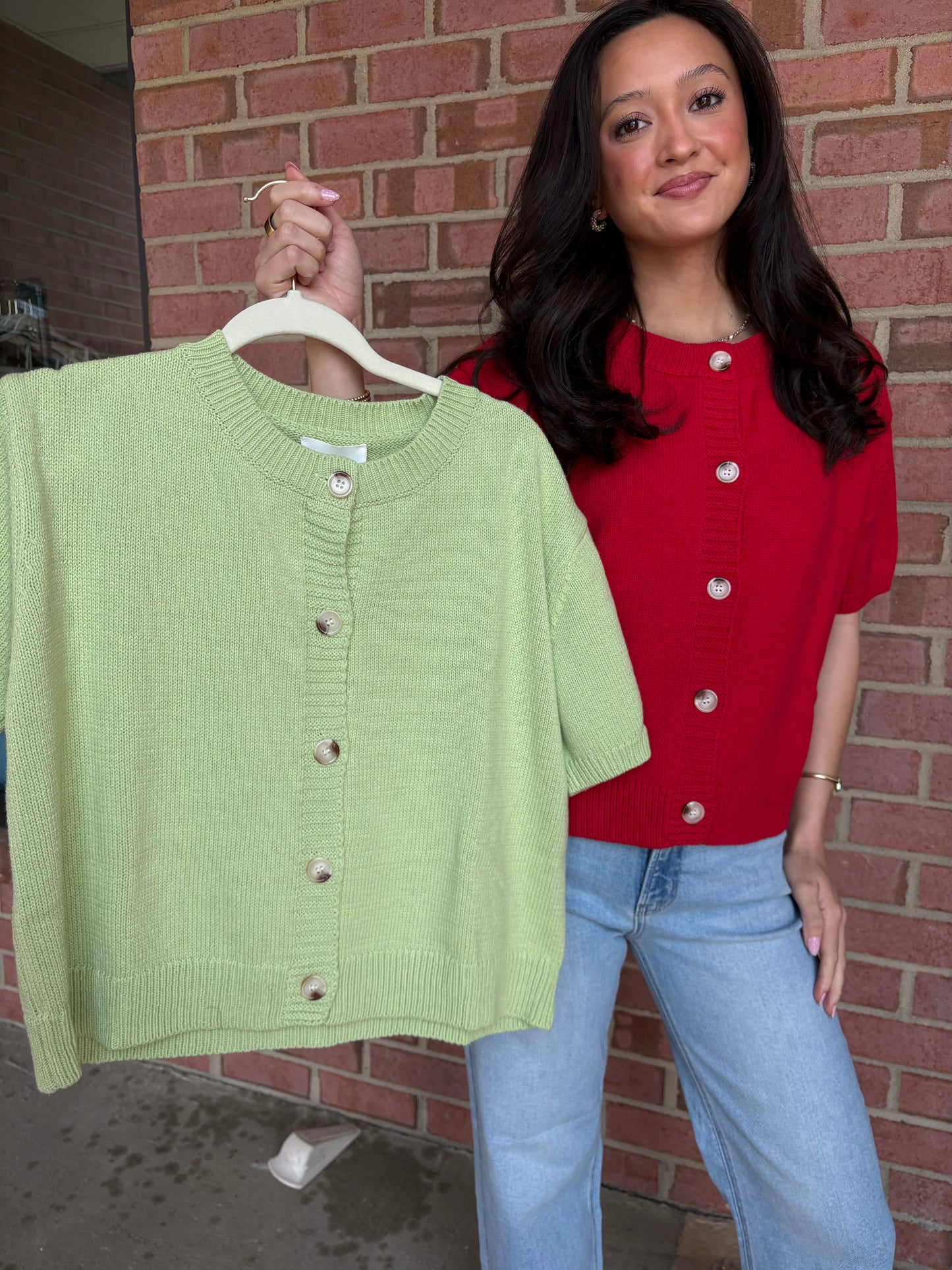 Key Lime Short Sleeve Cardigan