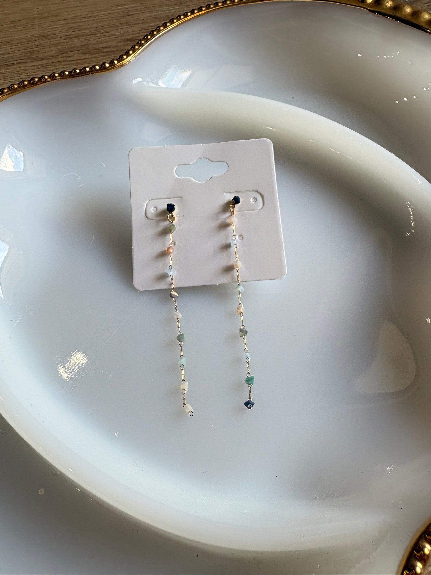 Dangle Stone Earrings