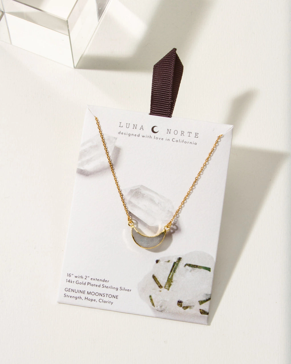 14K Eclipse Gemstone Necklace