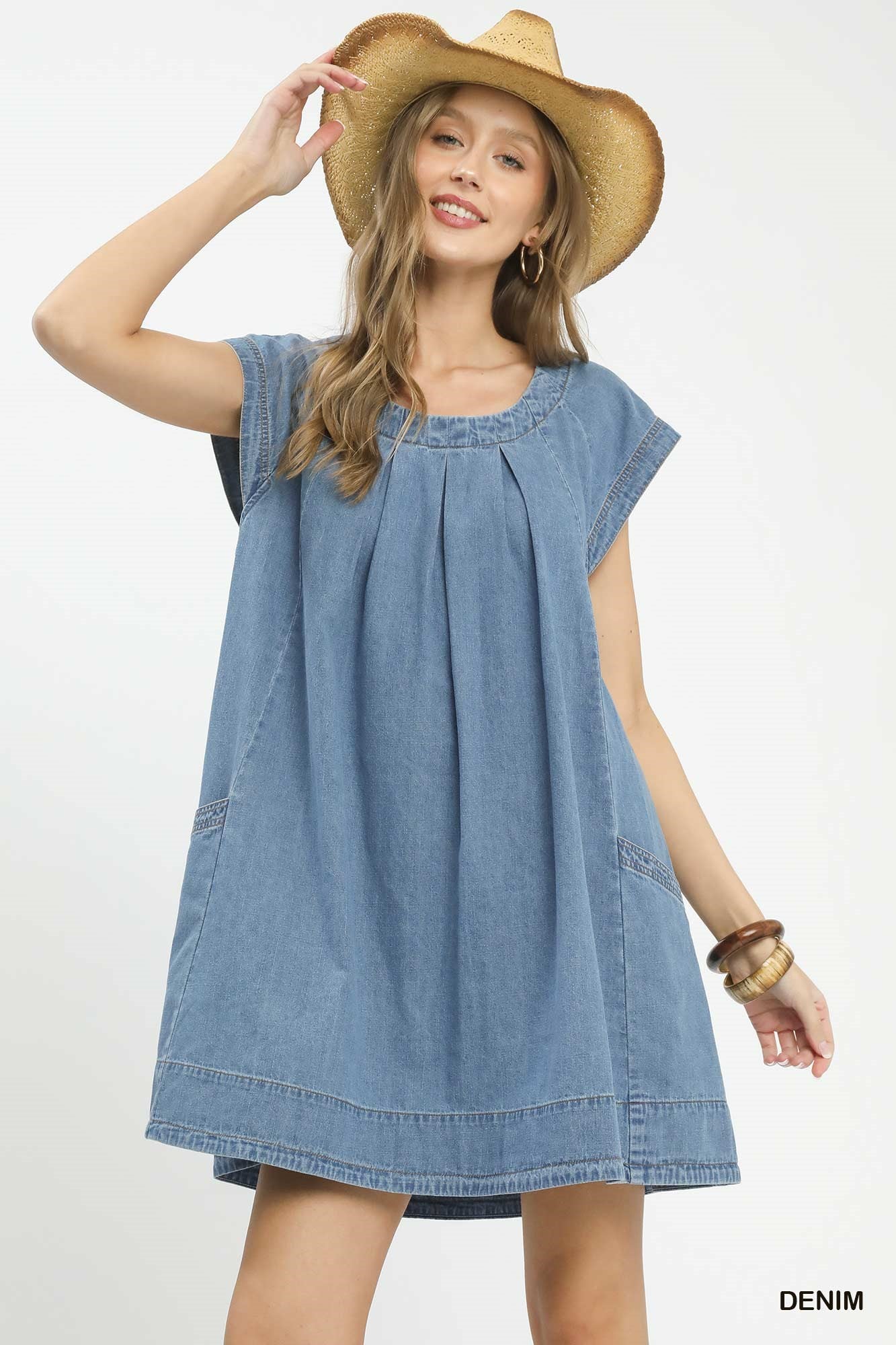 Kit Washed Denim Mini Dress