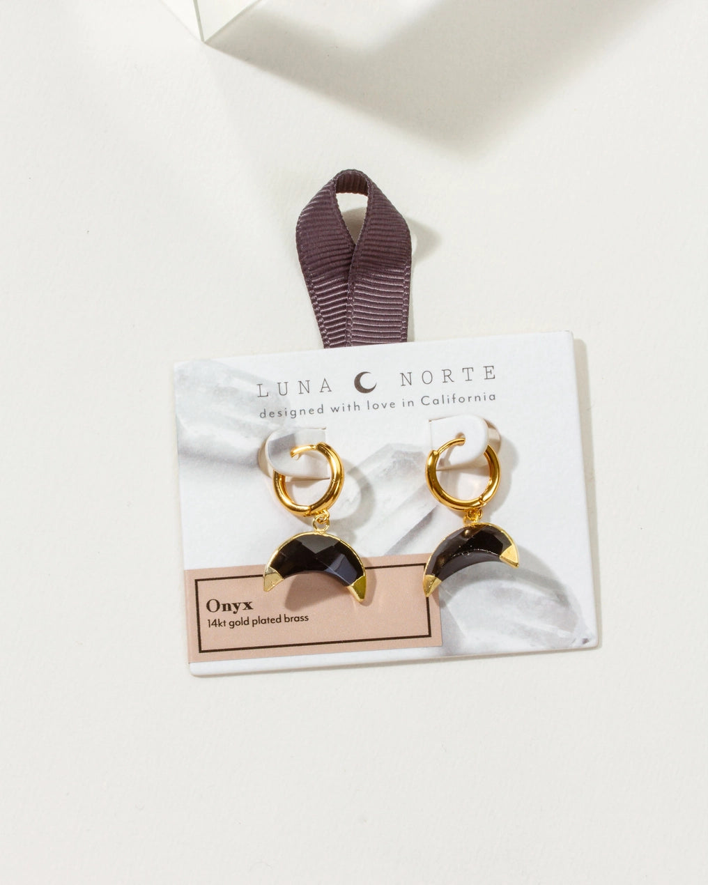 Crescent Horn Huggie Hoop Earrings