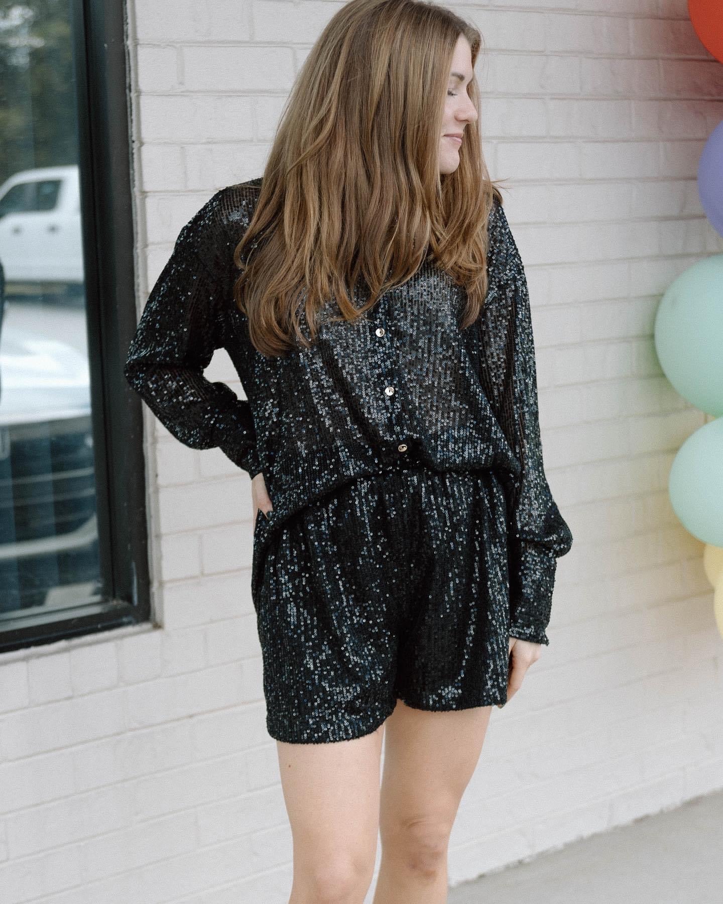 Hits Different Sequin Shorts