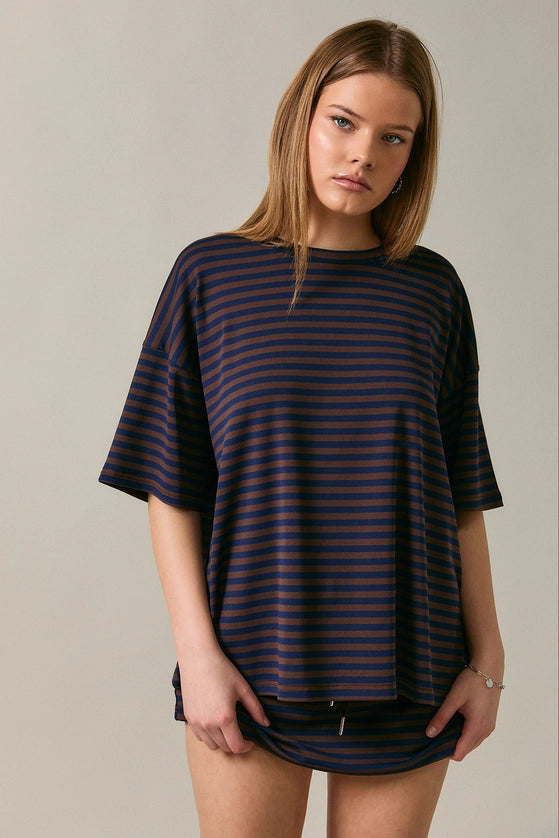 Buttery Soft Oversized Striped Tees