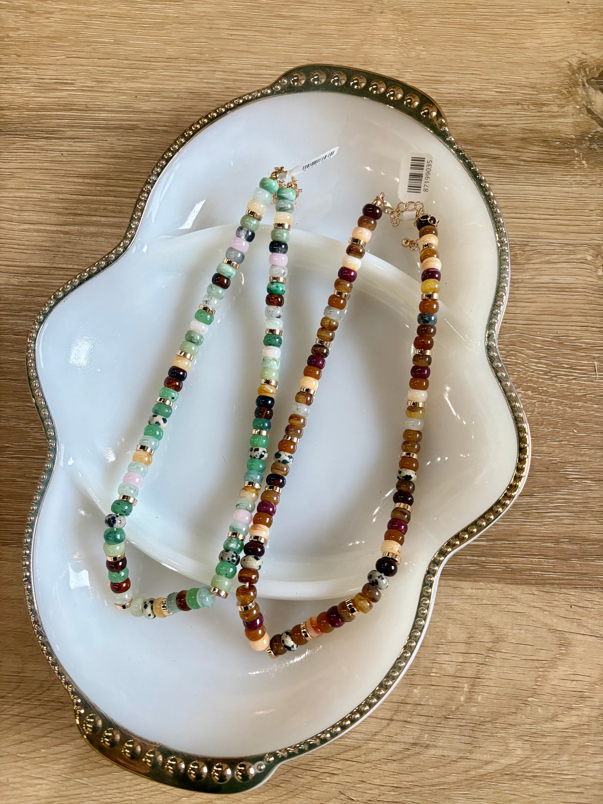 Multi Gemstone Fall Necklace