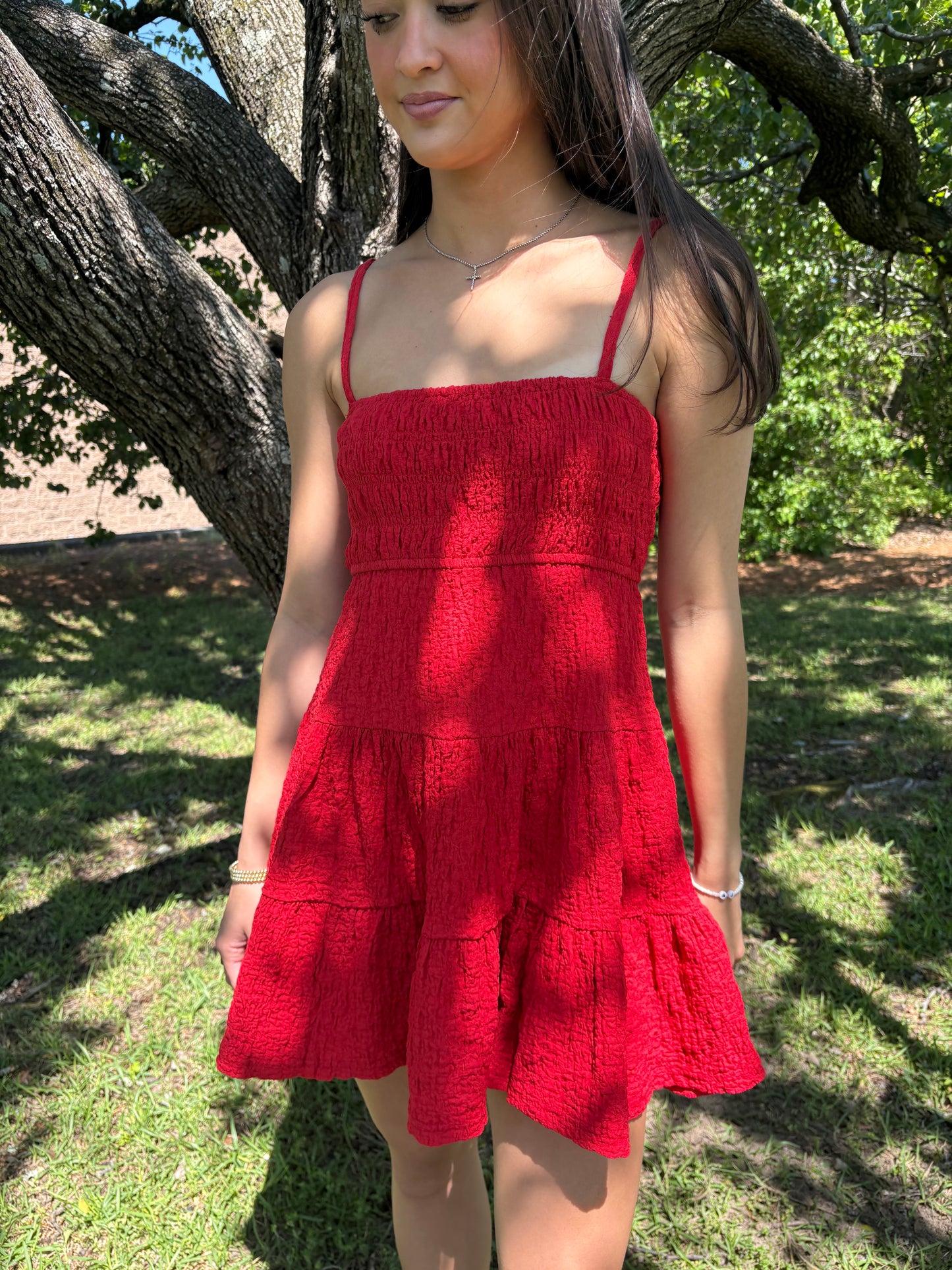 Phoebe Red Mini Dress