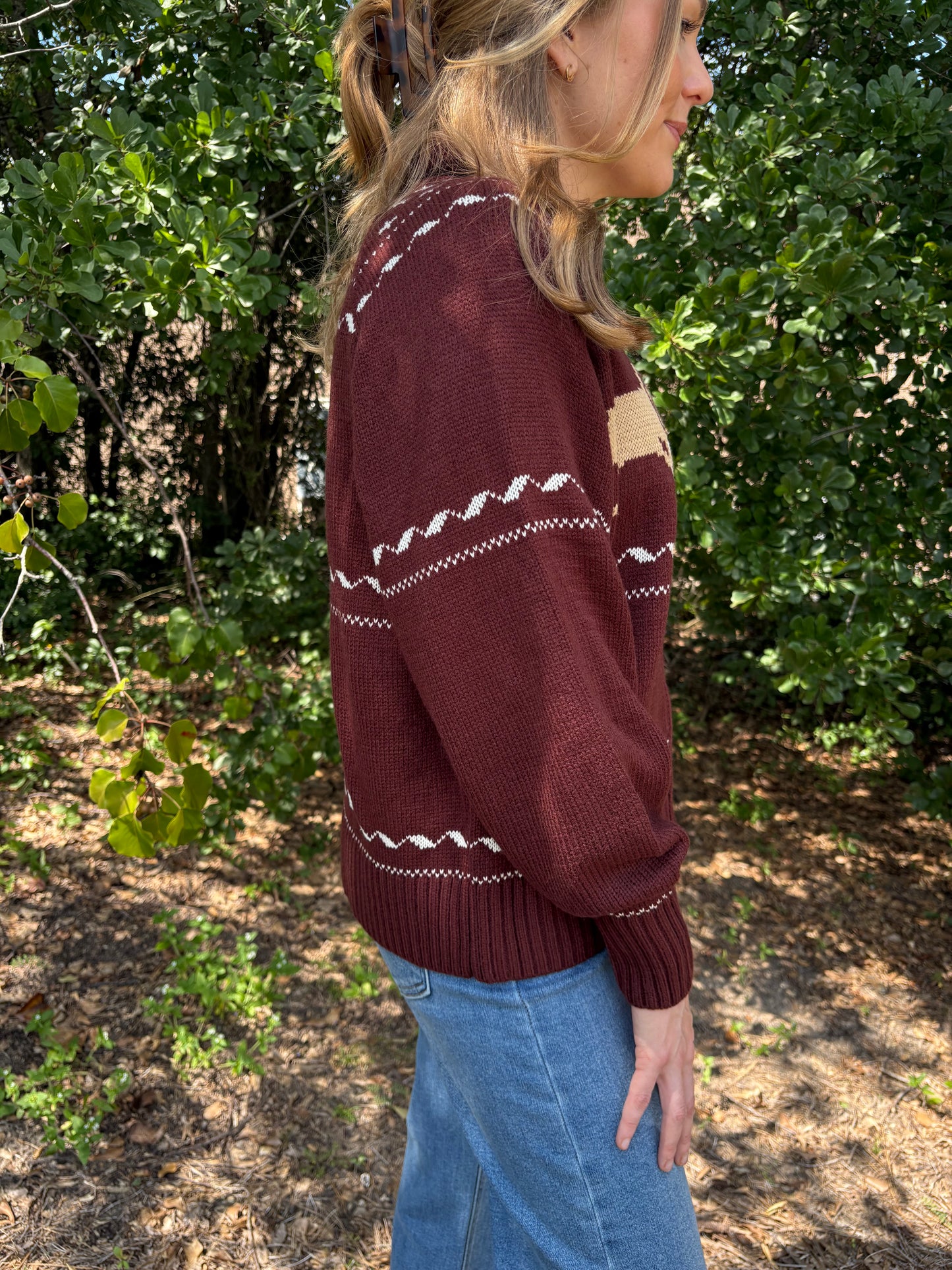 Dachshund Zip Up Cardigan