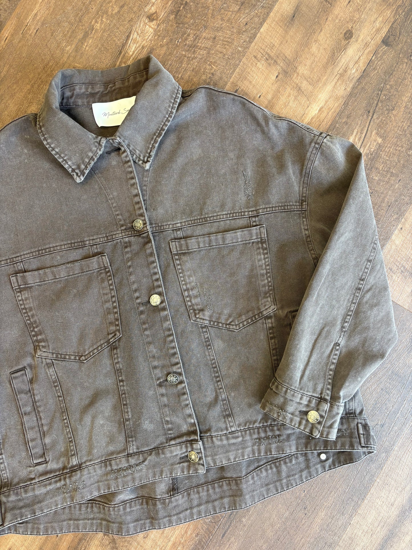 Espresso Denim Jacket