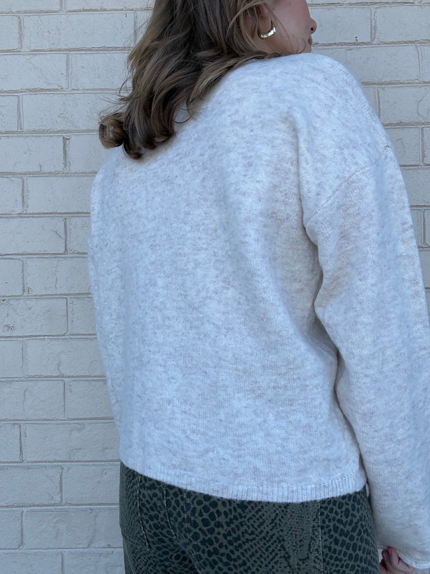 Jacie Oatmeal Cardigan