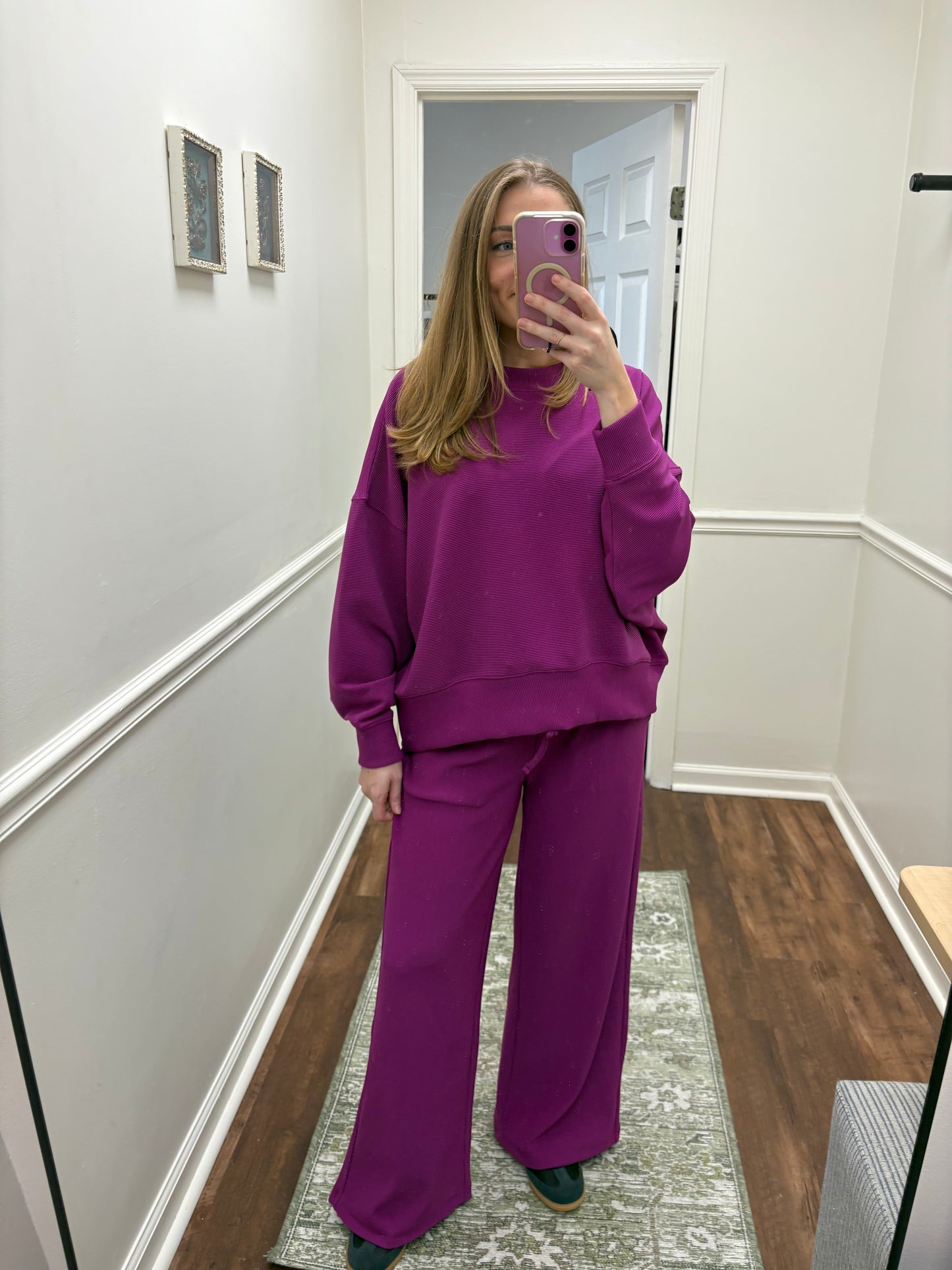 Kennedy Plum Matching Set