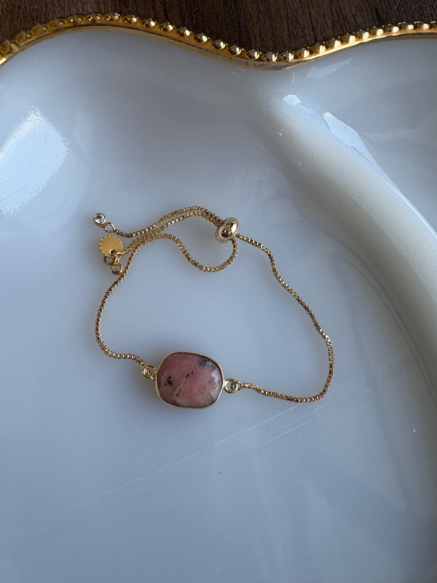 Pink Opal Adjustable Bracelet