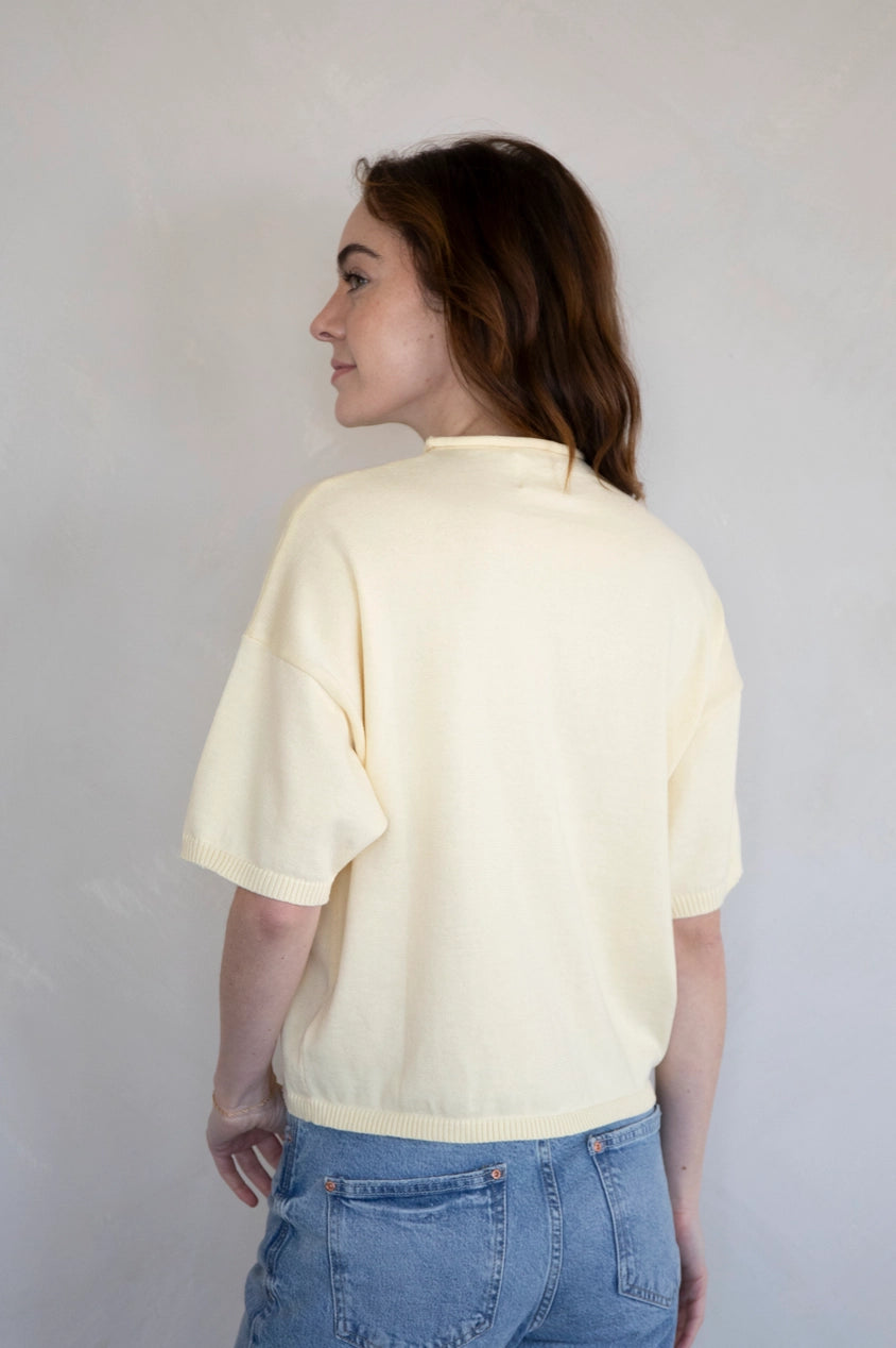 Logan Butter Yellow Cardigan