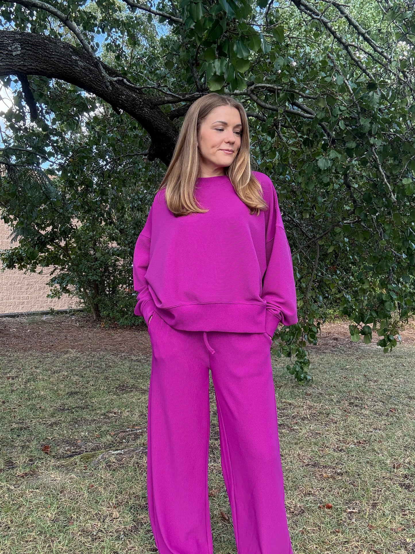 Kennedy Plum Matching Set