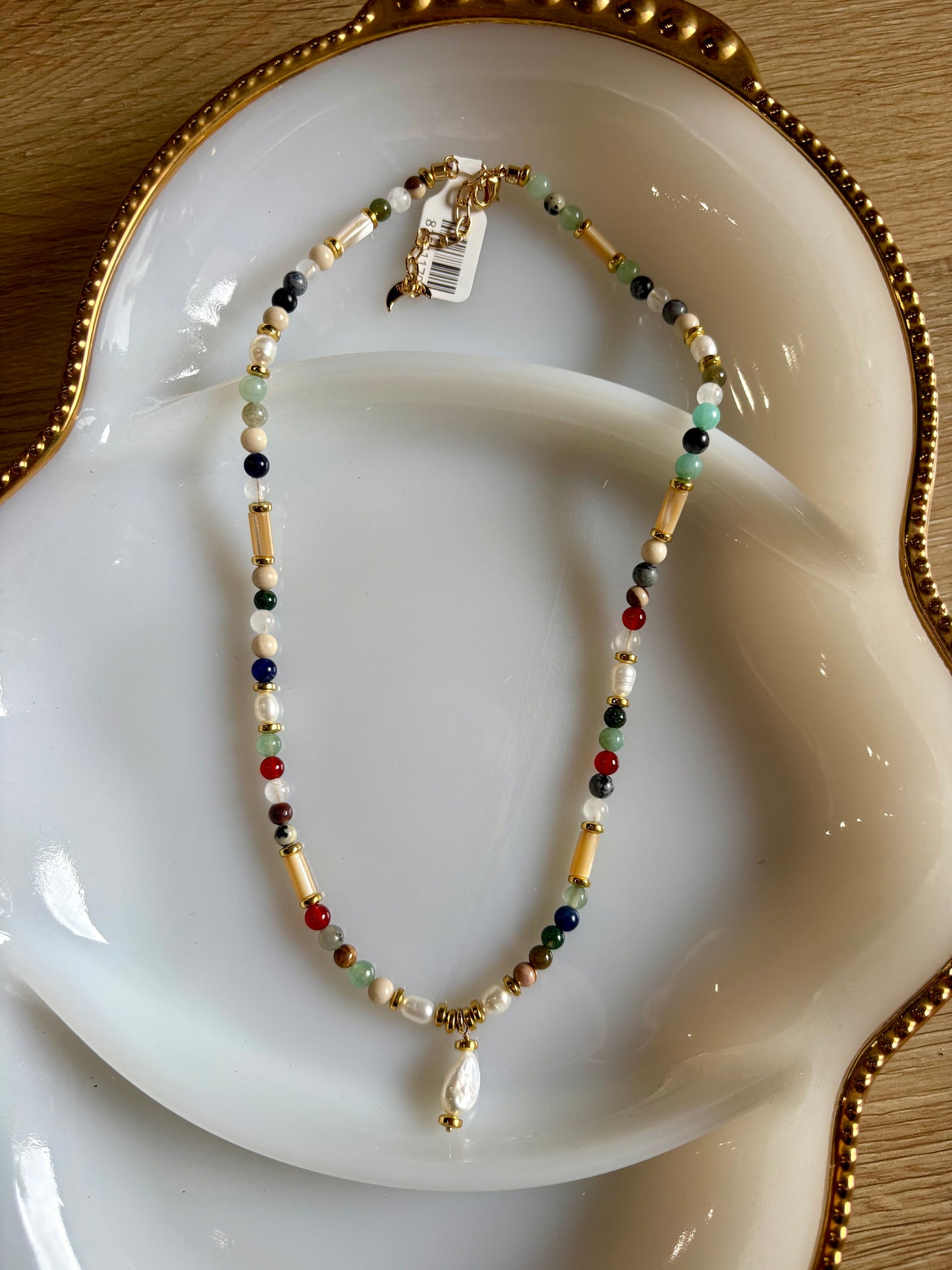 Earth & Sea Pearl Necklace
